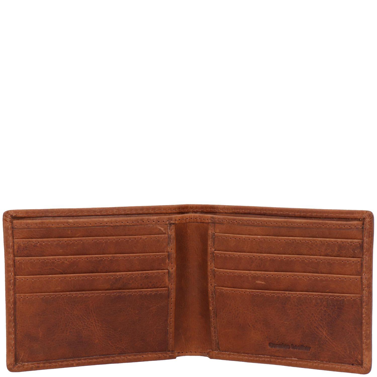 Billetera Cuero Hombre Om Simple Café-2