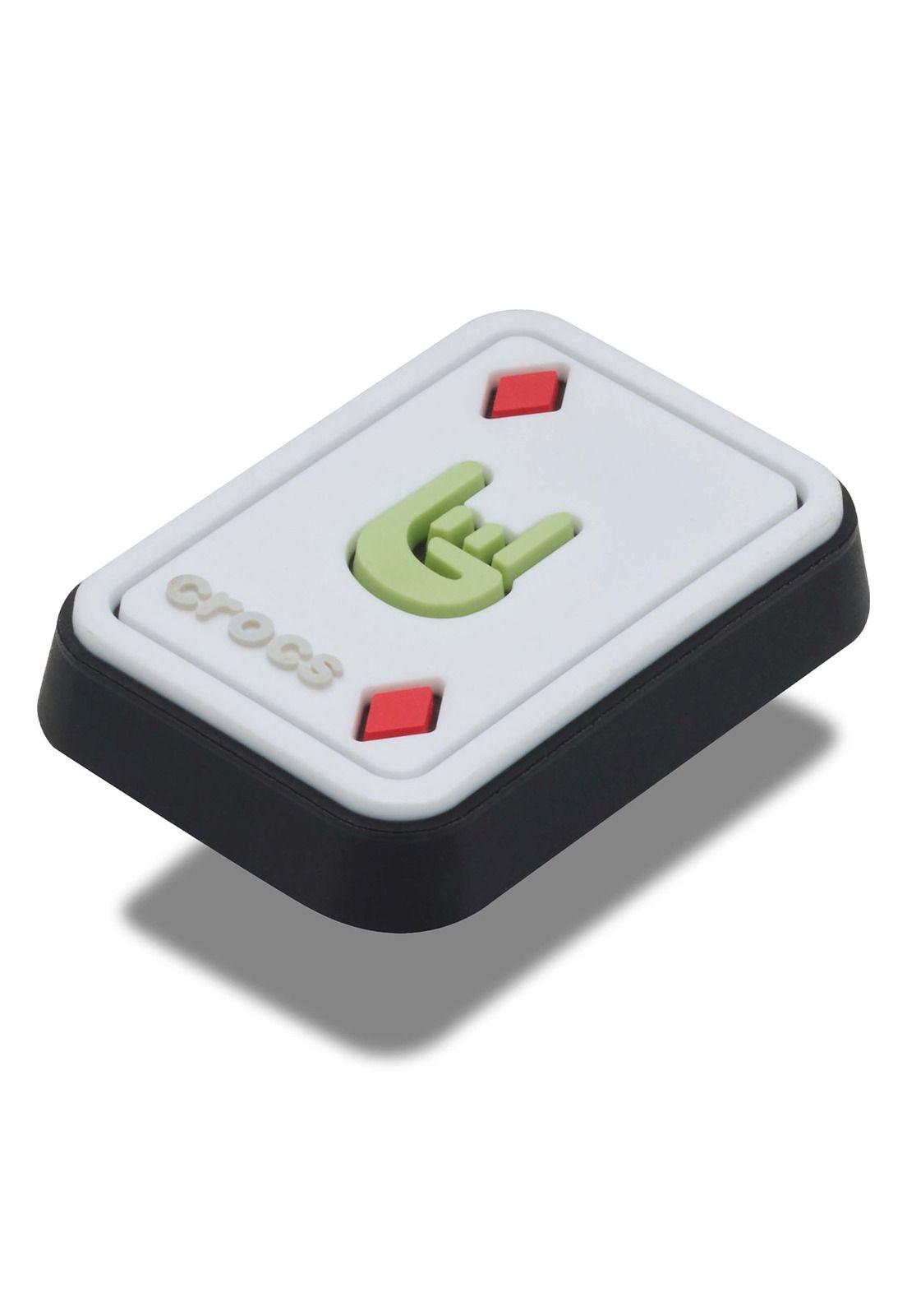 Jibbitz Carta Diamante Rock On Blanco-2