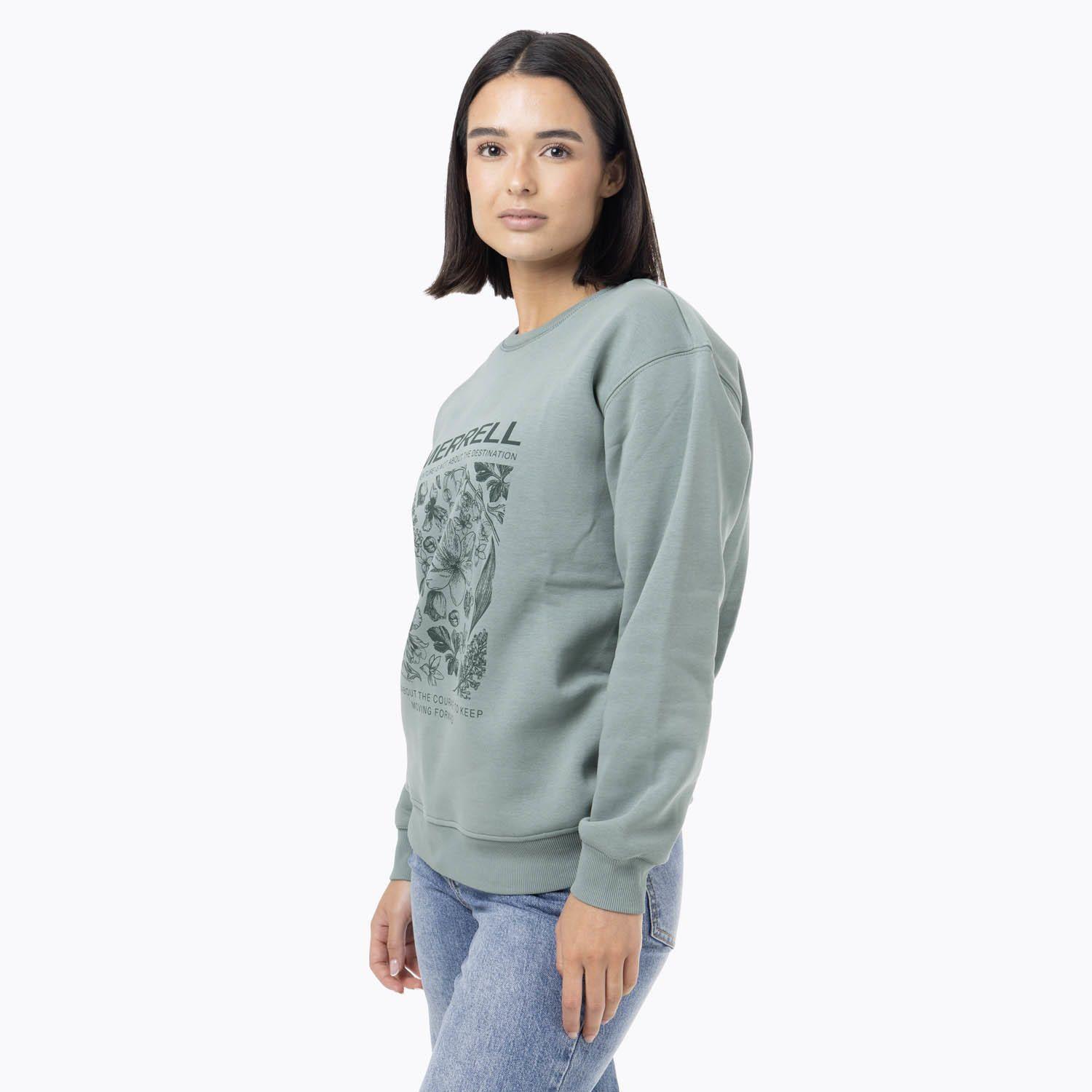 Polerón Mujer Cotton Bloom Verde-1