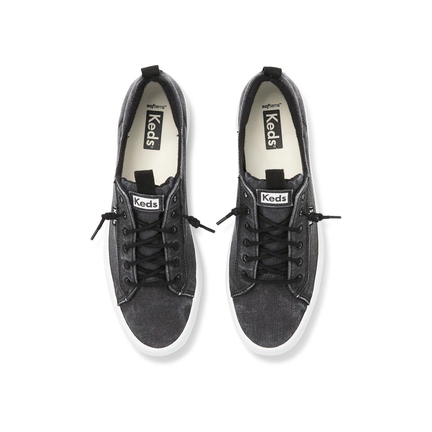 Zapatilla Negra Mujer Kickback Canvas -3