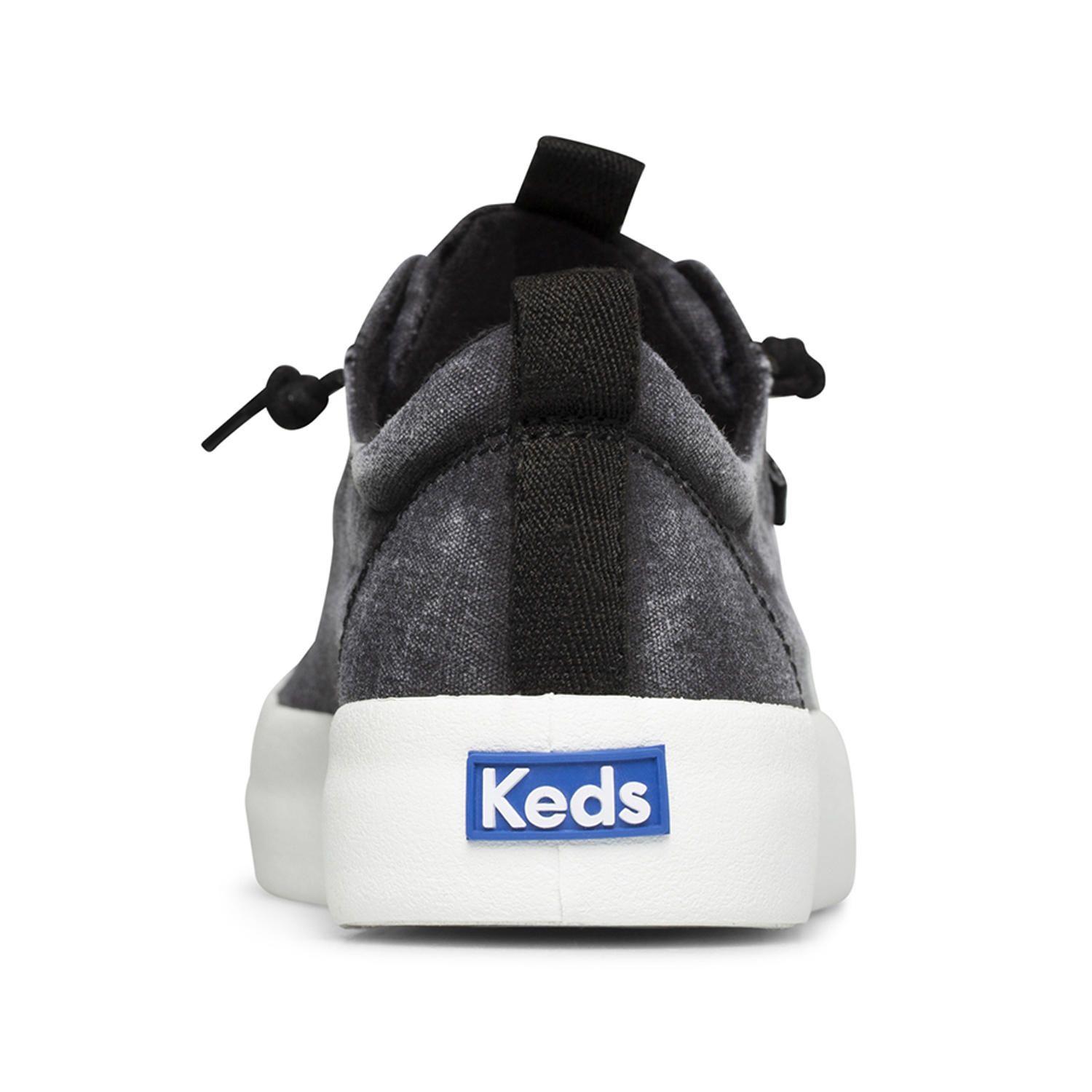 Zapatilla Negra Mujer Kickback Canvas -4