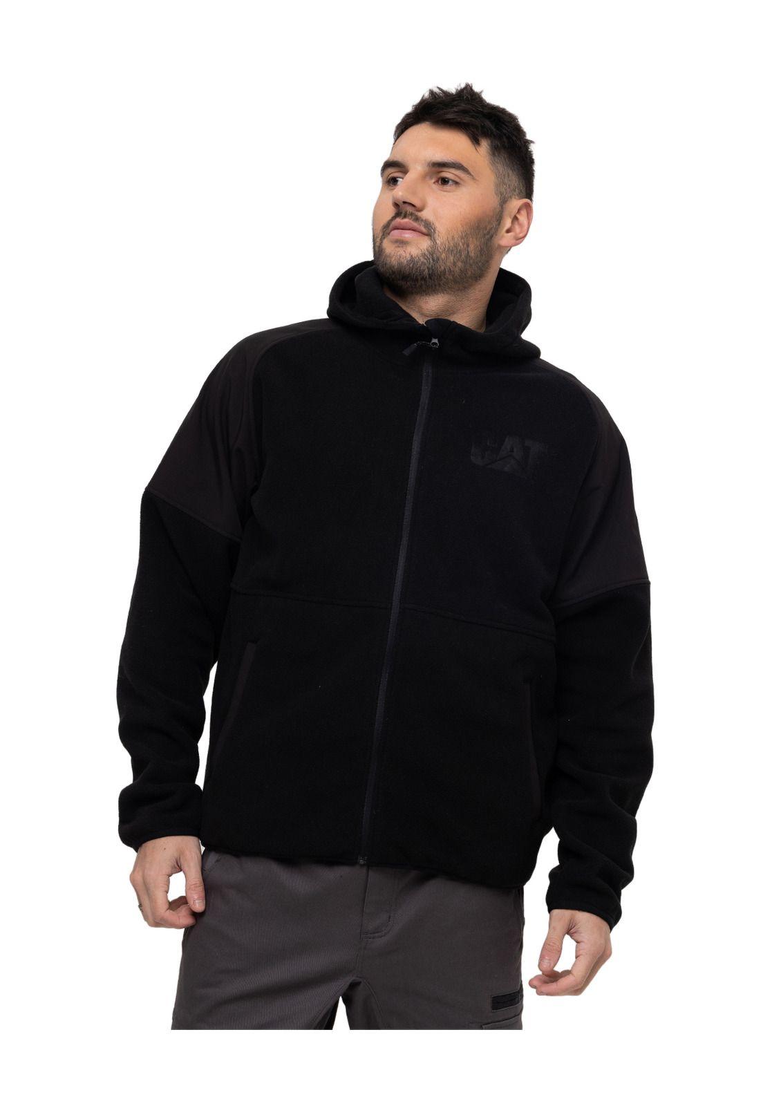 Polar Fleece Full Zip Negro Hombre-0