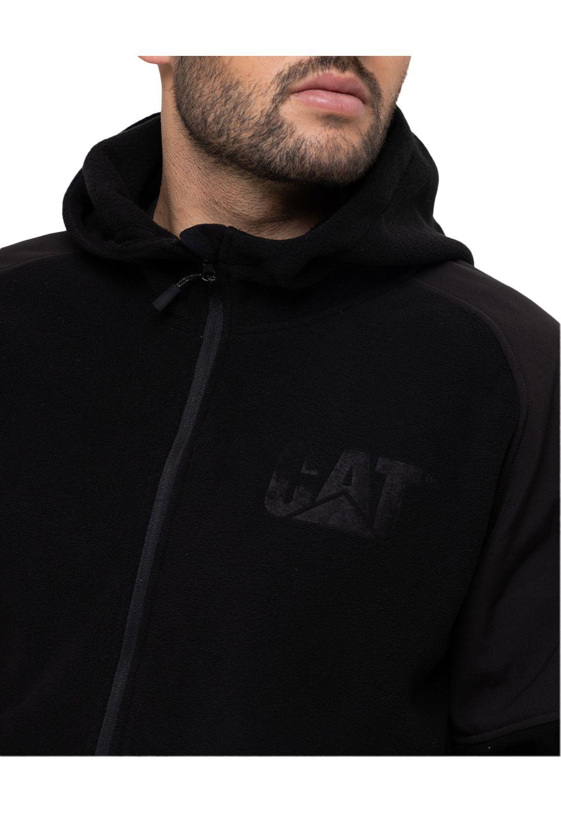 Polar Fleece Full Zip Negro Hombre-3