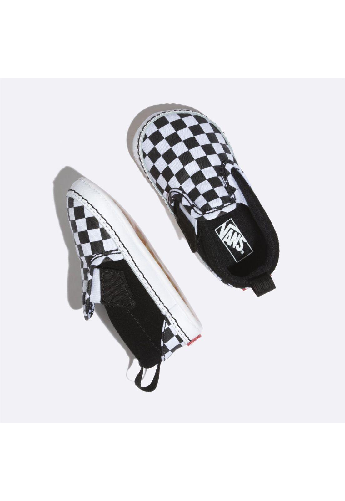 Zapatilla Niño Slip-On V Crib (Checker) Black-1