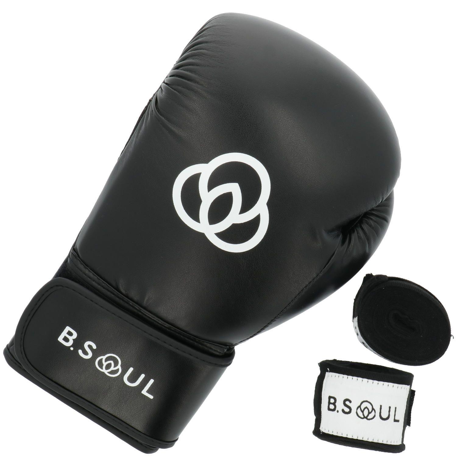 Guante Box + Venda Negro-2