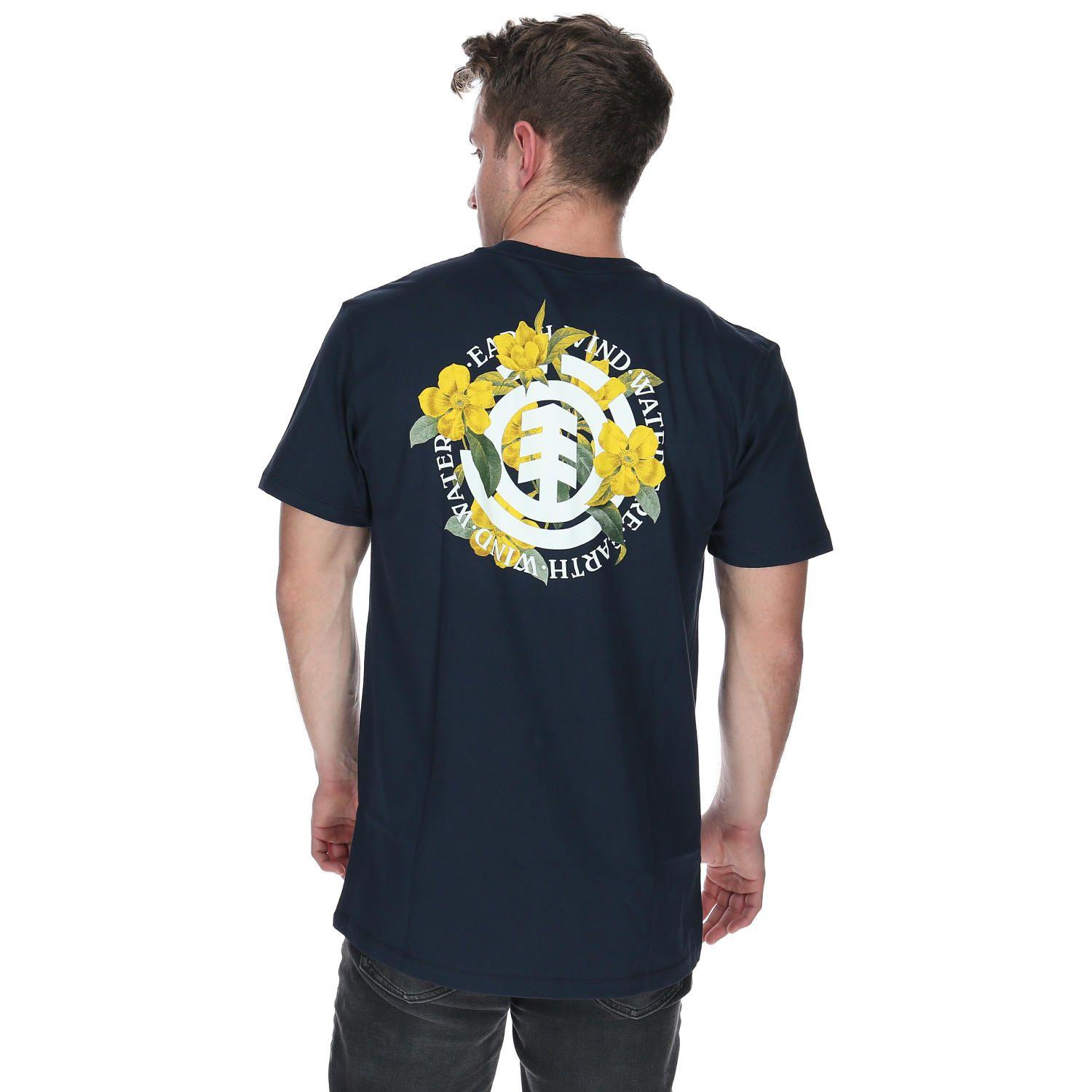 Polera M/C Hombre Floral Seal B Polera Azul-2