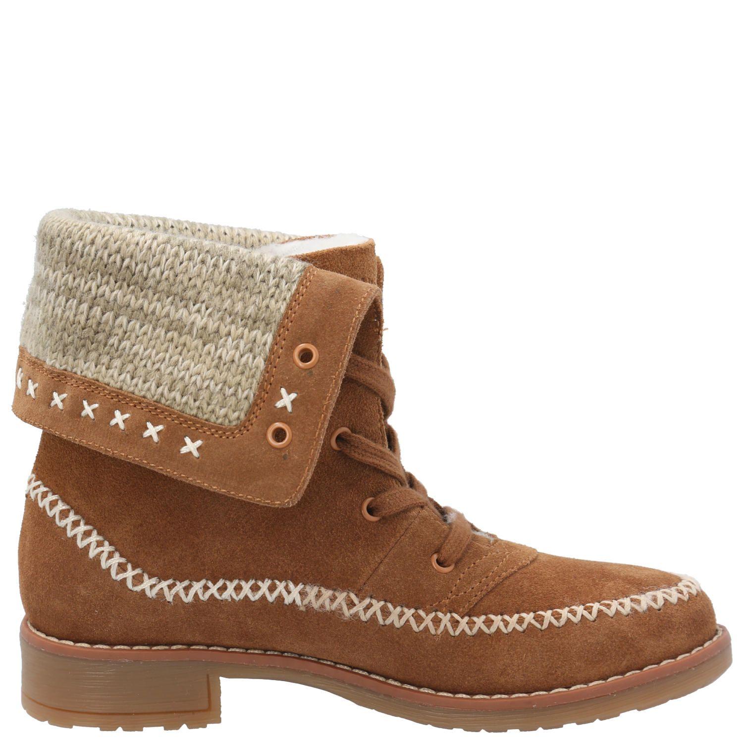 Botín Cuero Niña Shalma Café-1