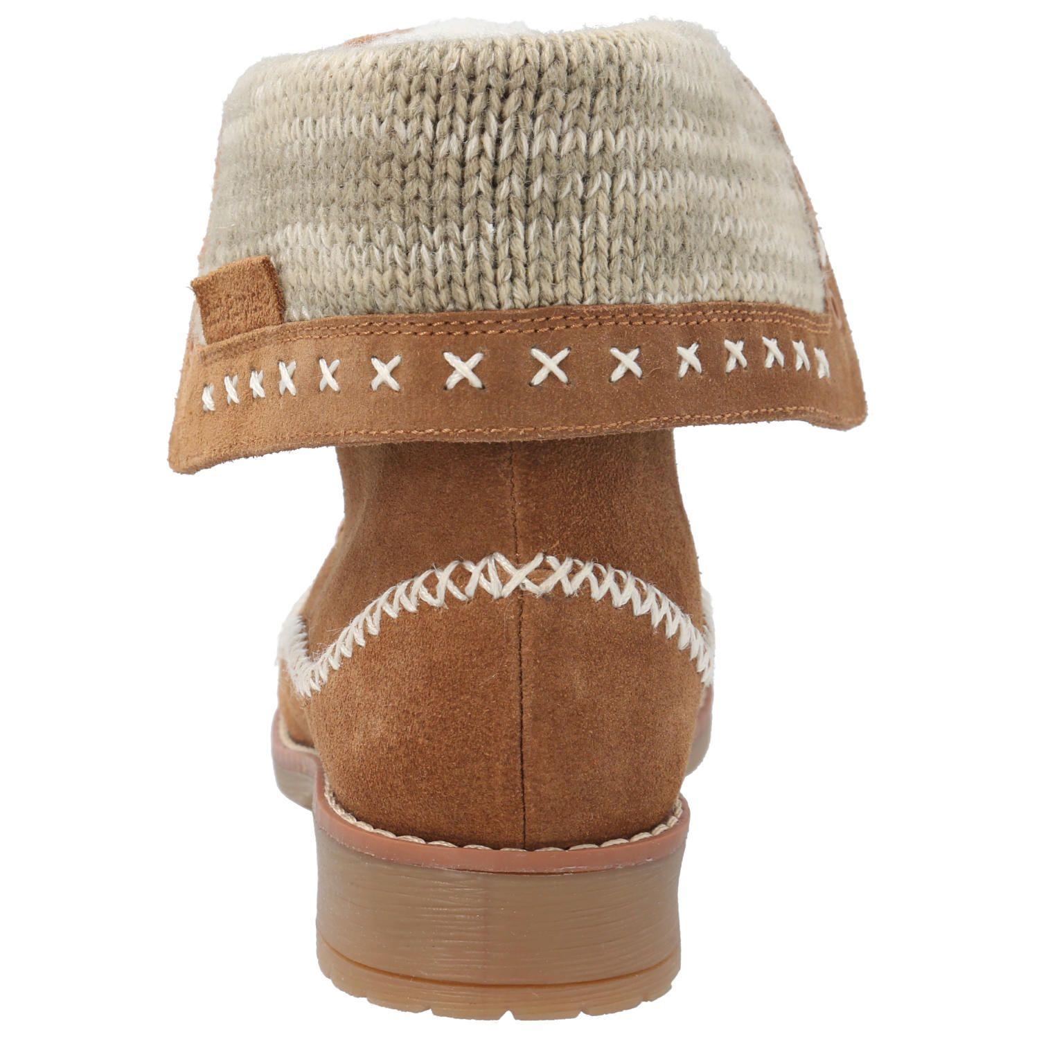 Botín Cuero Niña Shalma Café-6