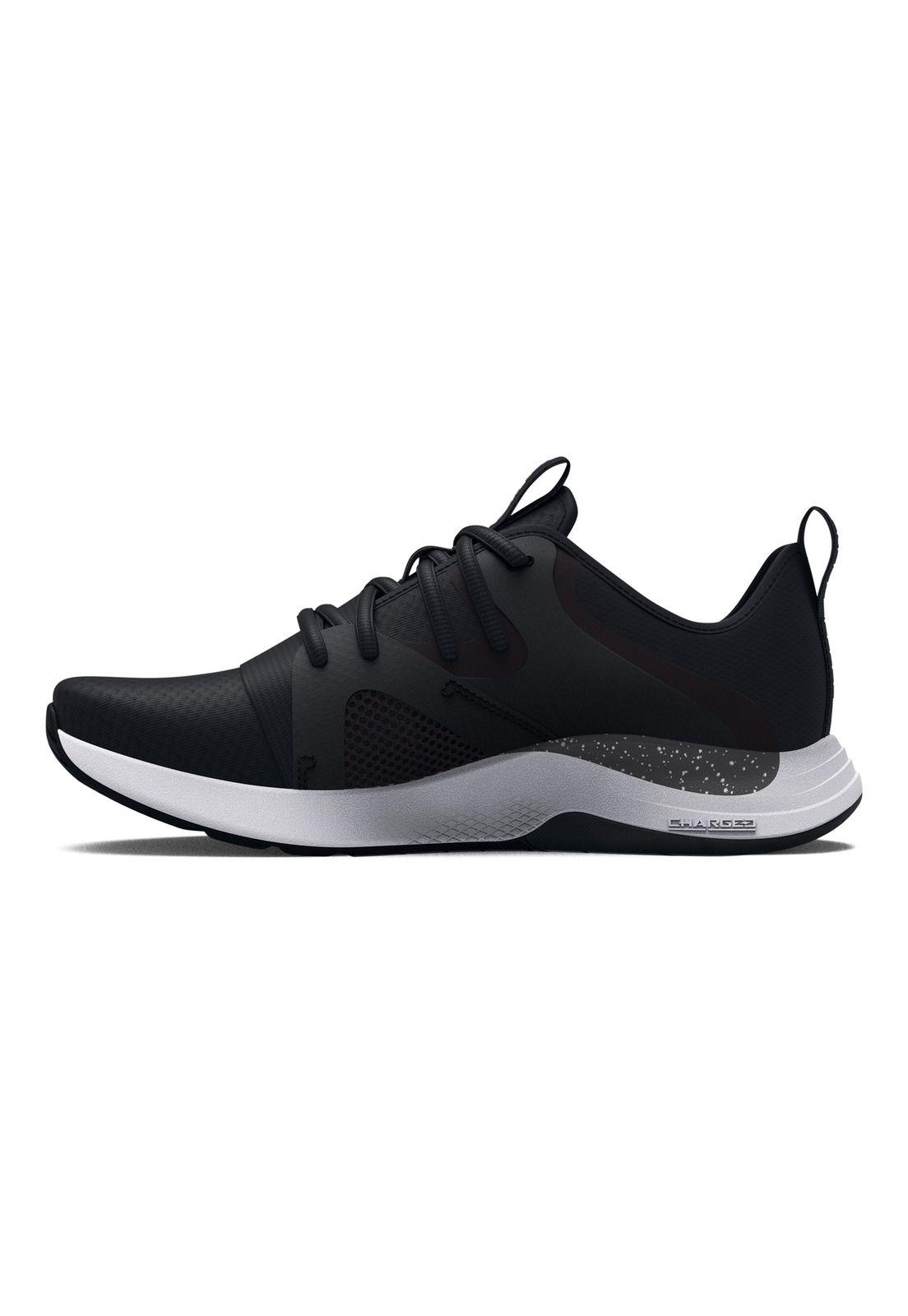 Zapatillas UA Charged Breathe Lace TR para mujer Negro-1
