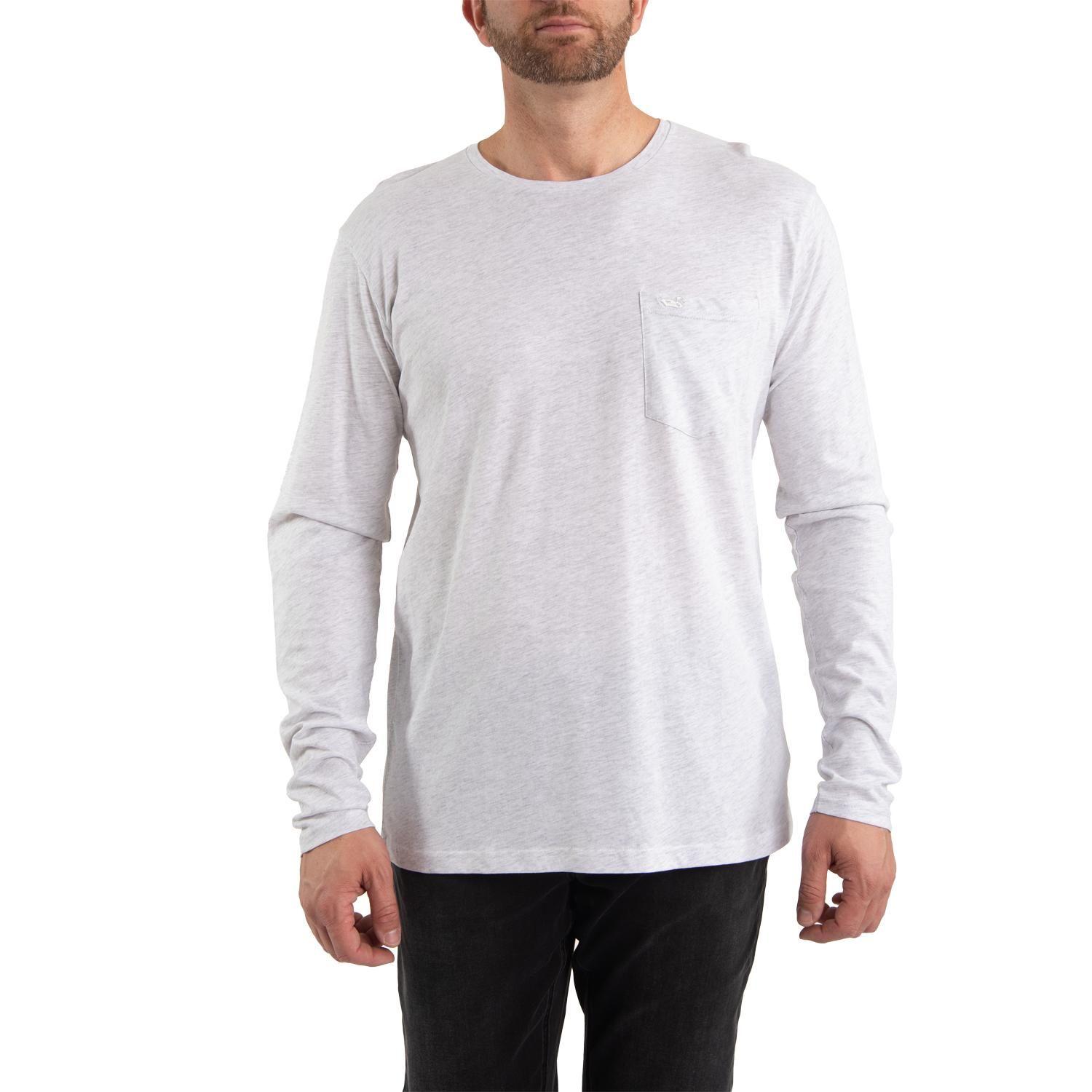 Polera Hombre Algodón Orgánico Basic Long Gris-0
