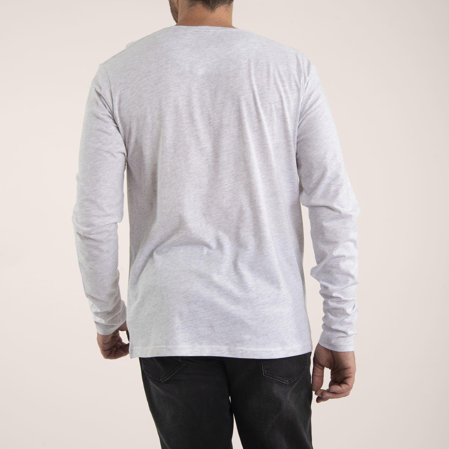 Polera Hombre Algodón Orgánico Basic Long Gris-3