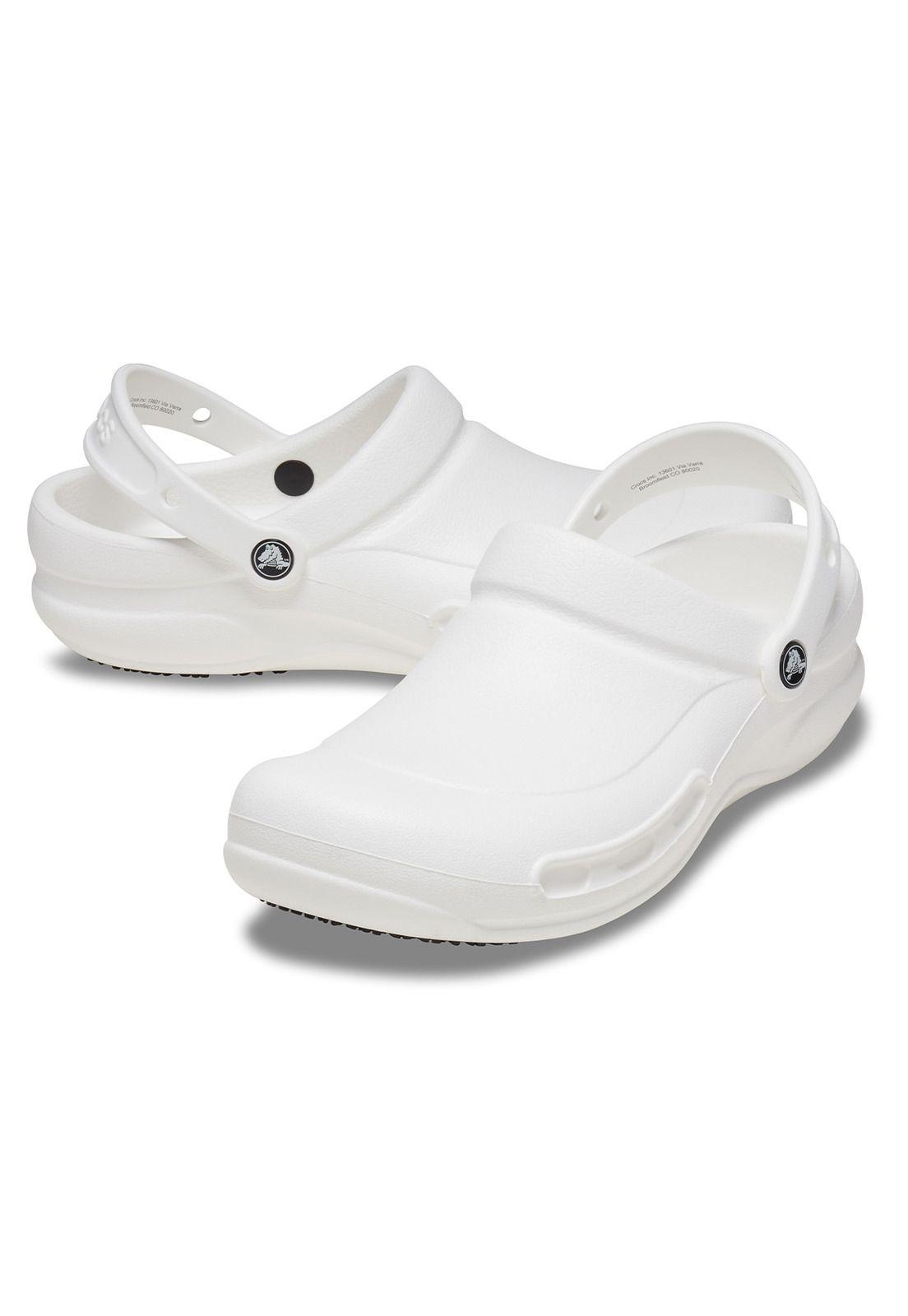 Zueco Crocs Mujer Bistro Work Clog Blanco-3