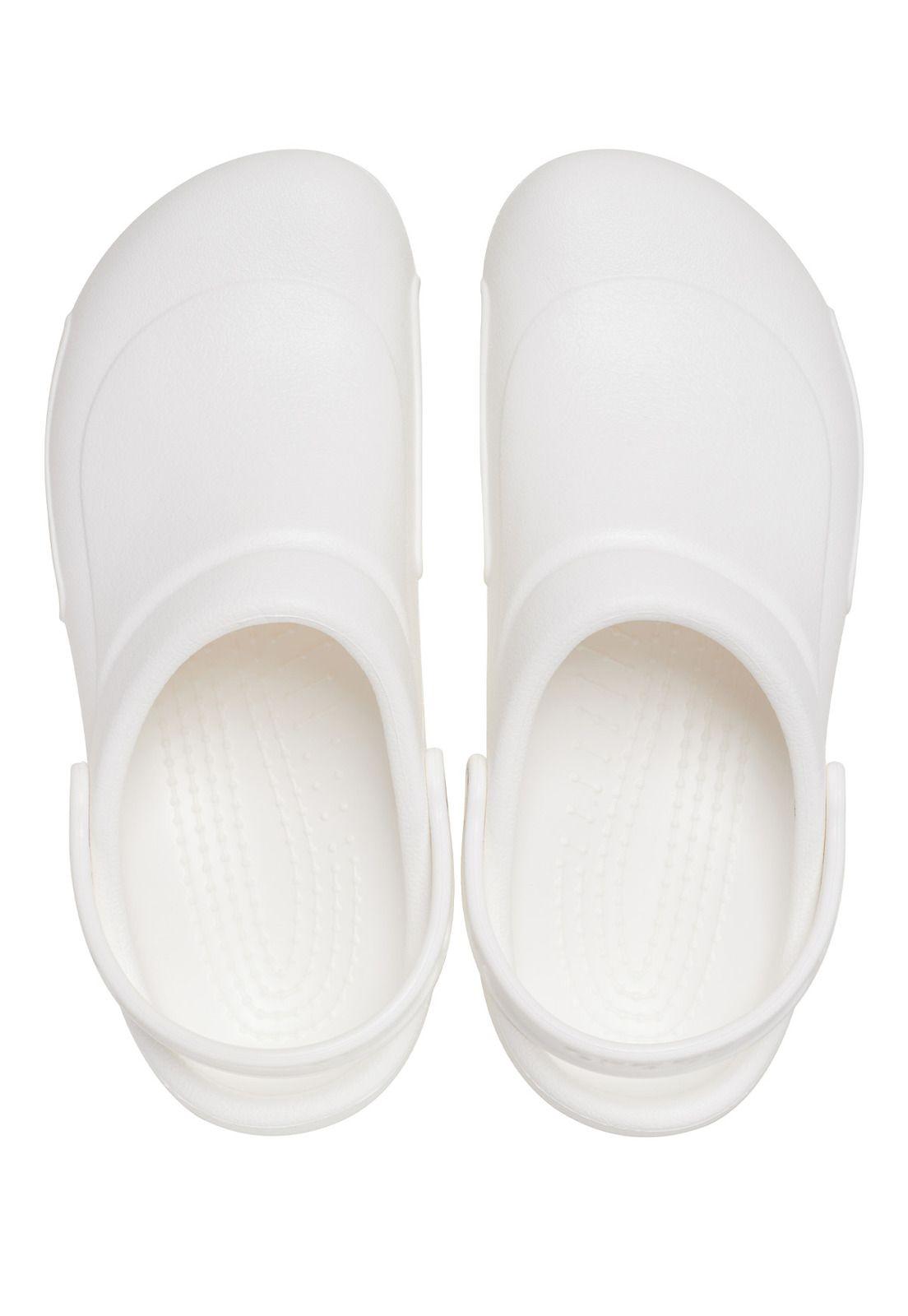 Zueco Crocs Mujer Bistro Work Clog Blanco-4