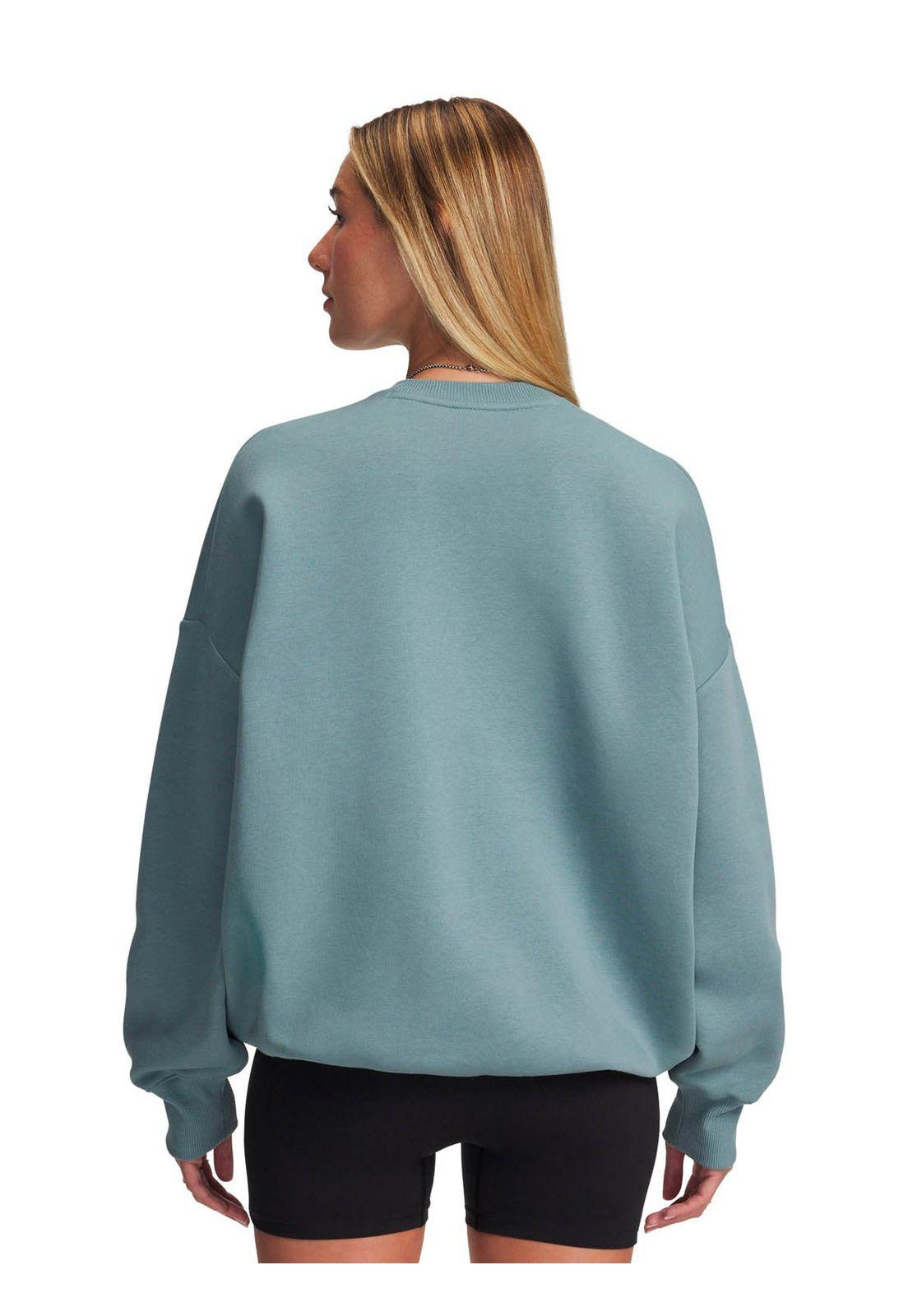 Polerón Lifestyle mujer Rival OS Varsity Verde -1