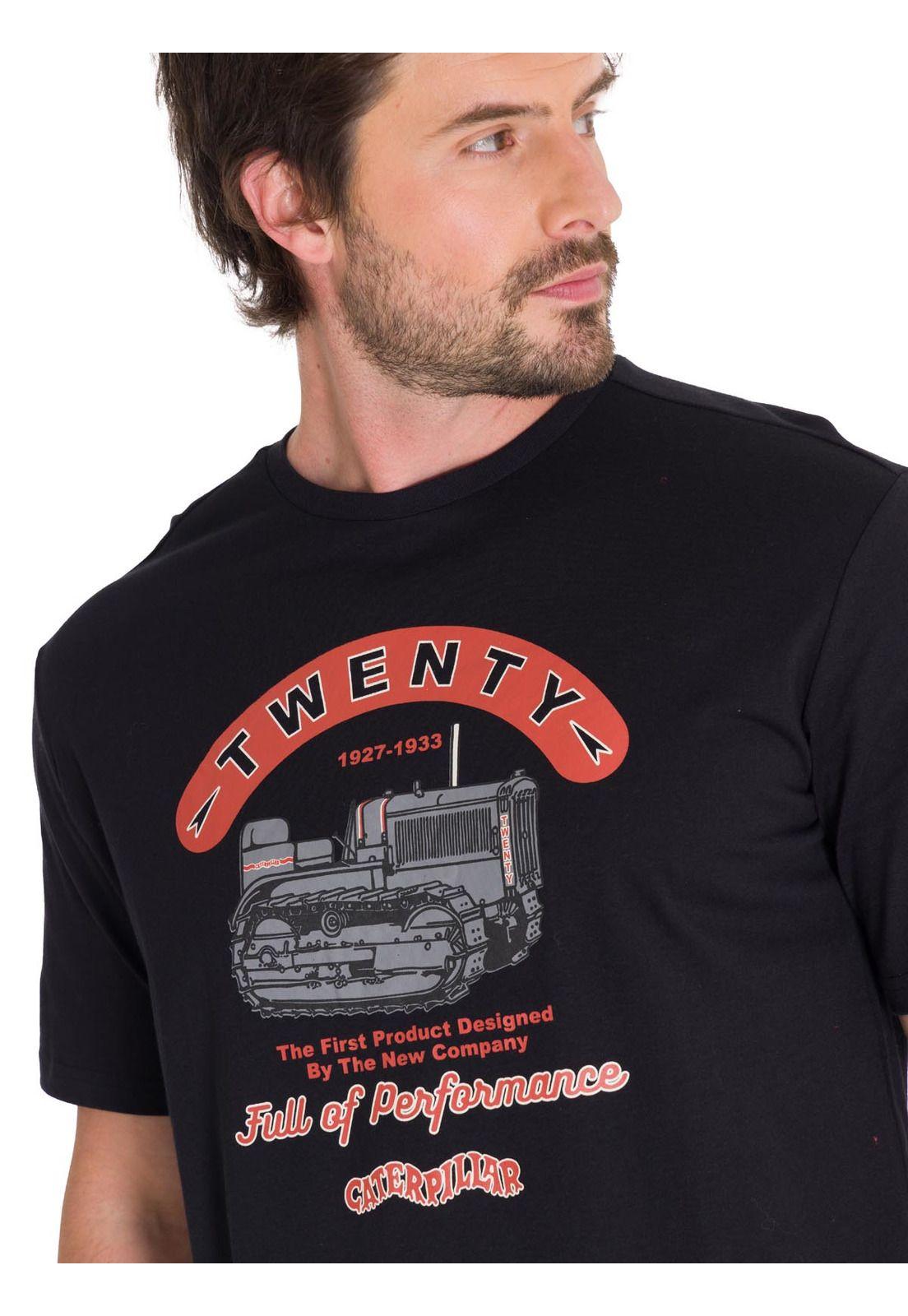Polera Casual Projects Graphic 1 Hombre Negra-4