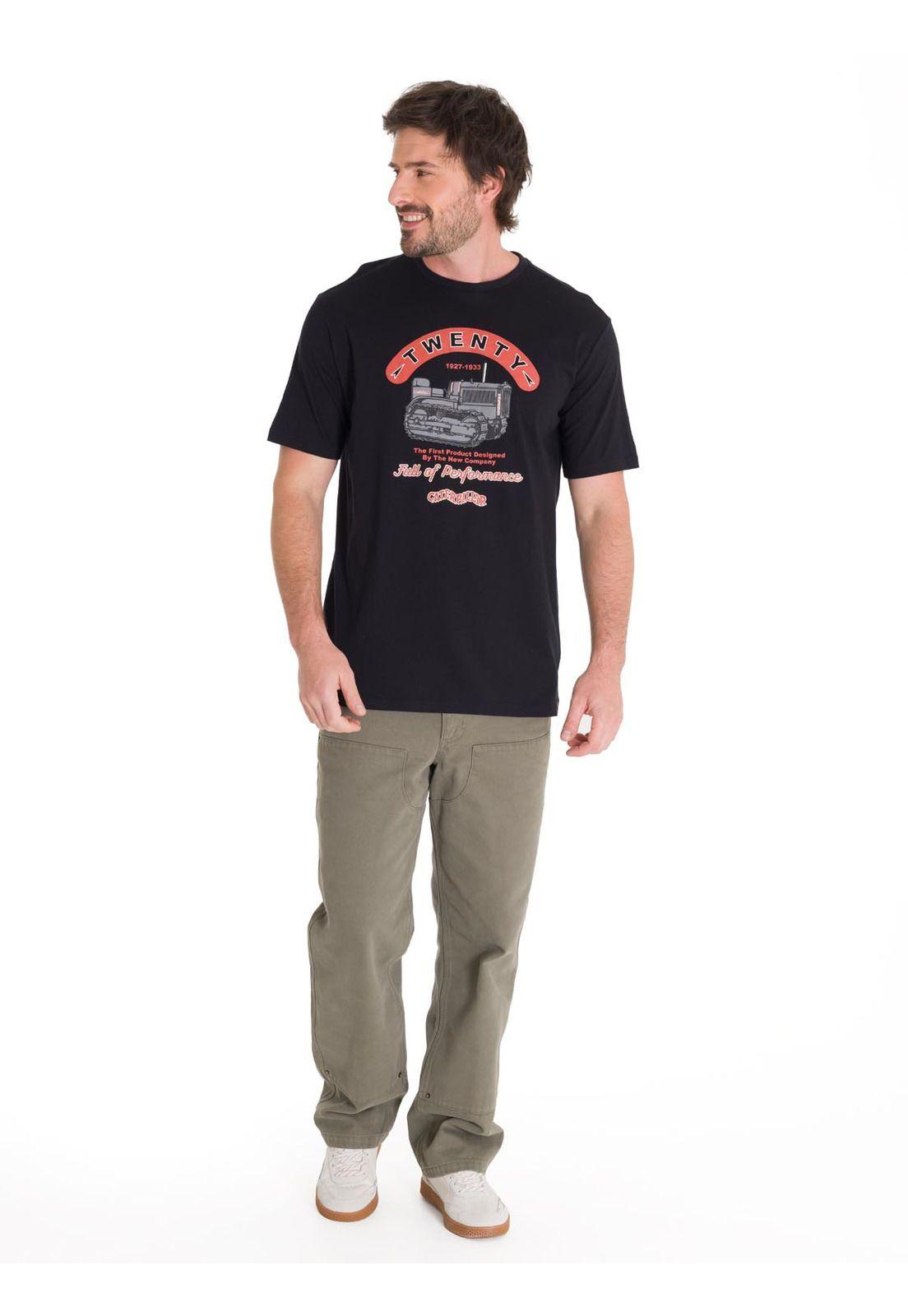 Polera Casual Projects Graphic 1 Hombre Negra-5