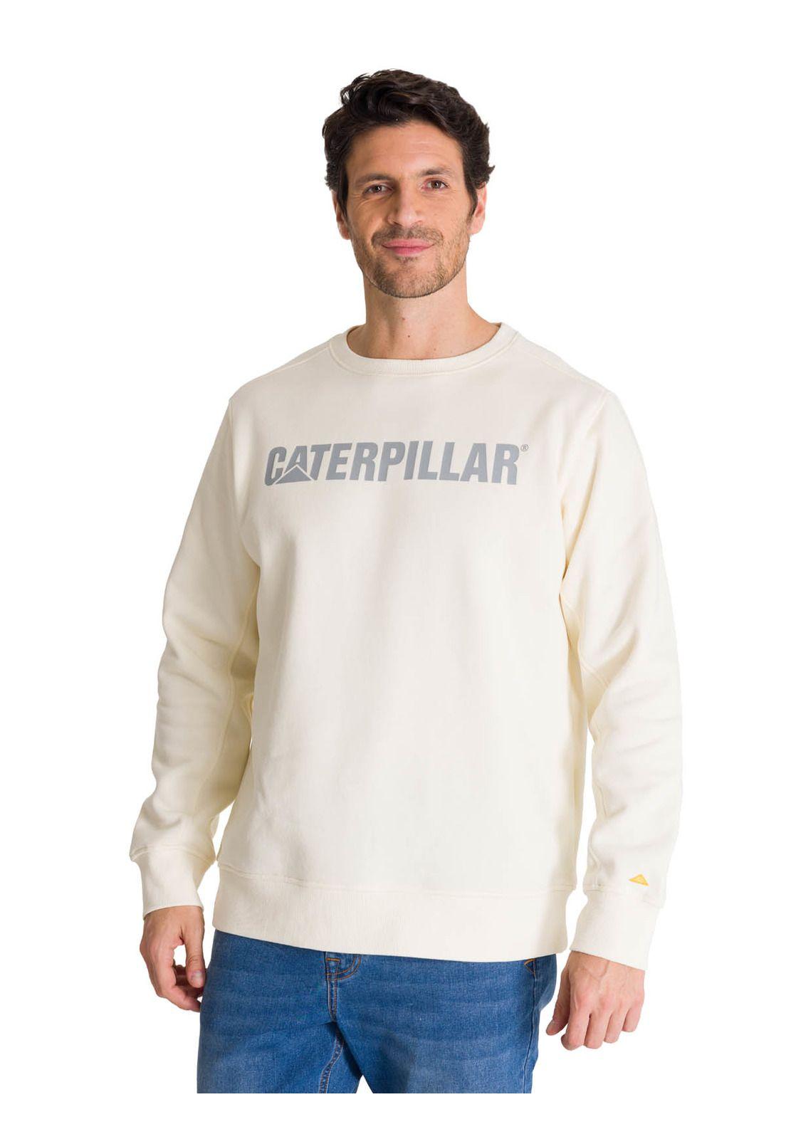Polerón Crewneck Hombre Logo Blanco-0