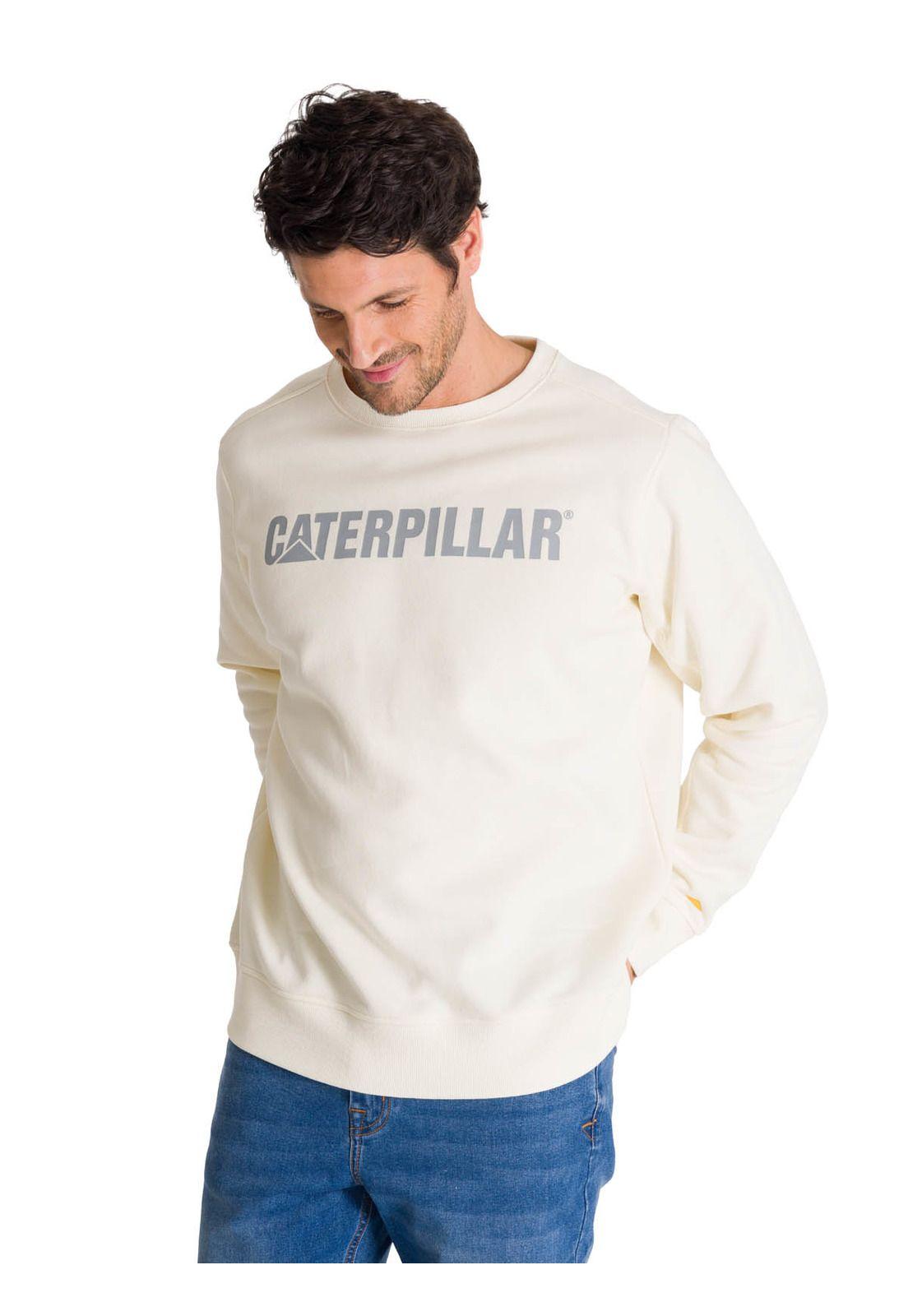 Polerón Crewneck Hombre Logo Blanco-1