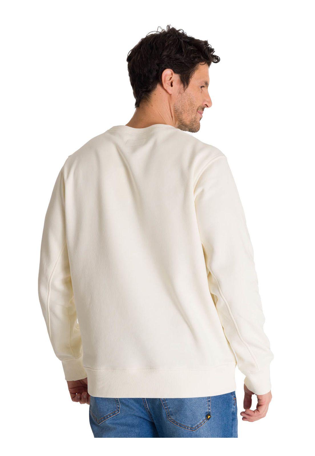 Polerón Crewneck Hombre Logo Blanco-3