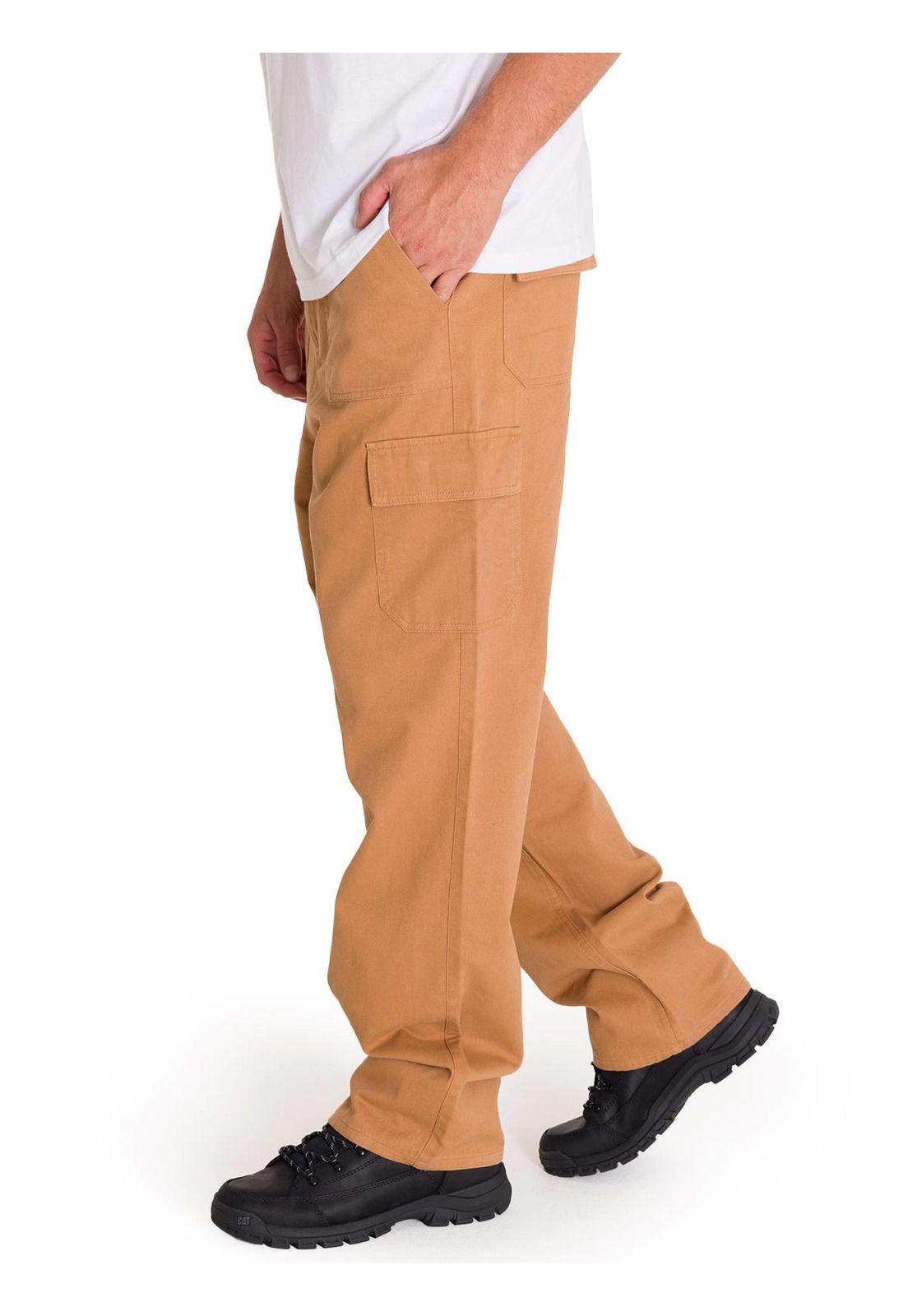 Pantalón Heritage Straight Cargo Hombre Café Claro-1