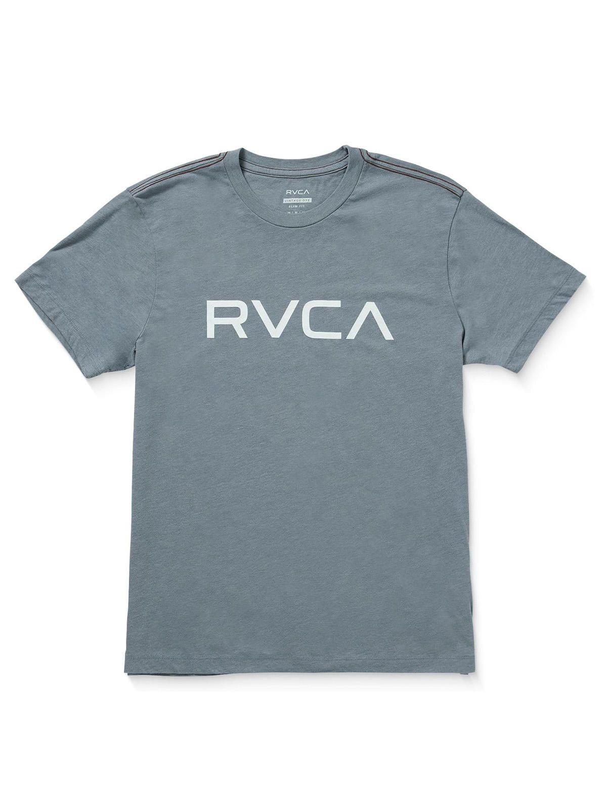 Polera Manga Corta Hombre Big RVCA Celeste-0