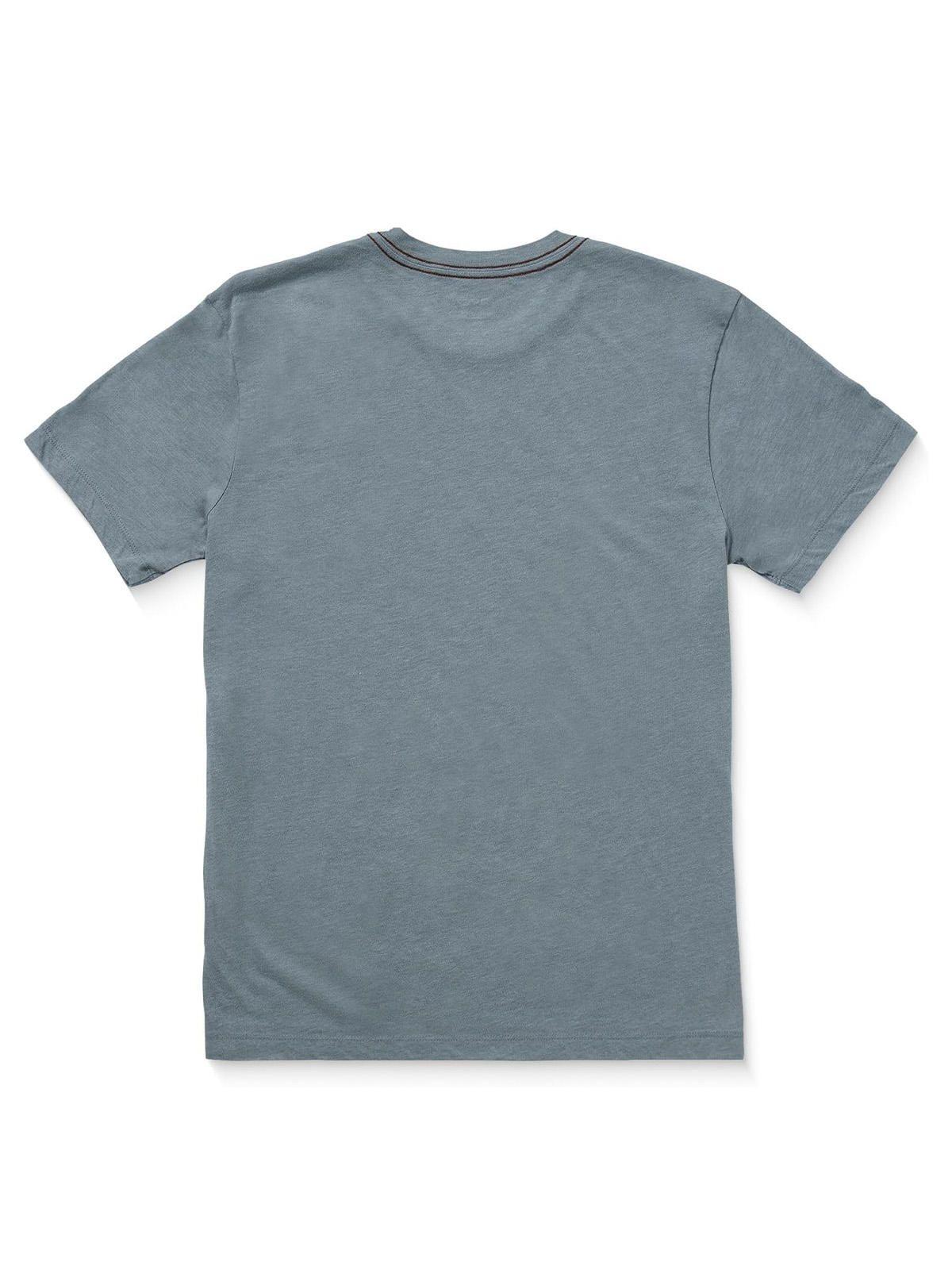 Polera Manga Corta Hombre Big RVCA Celeste-1