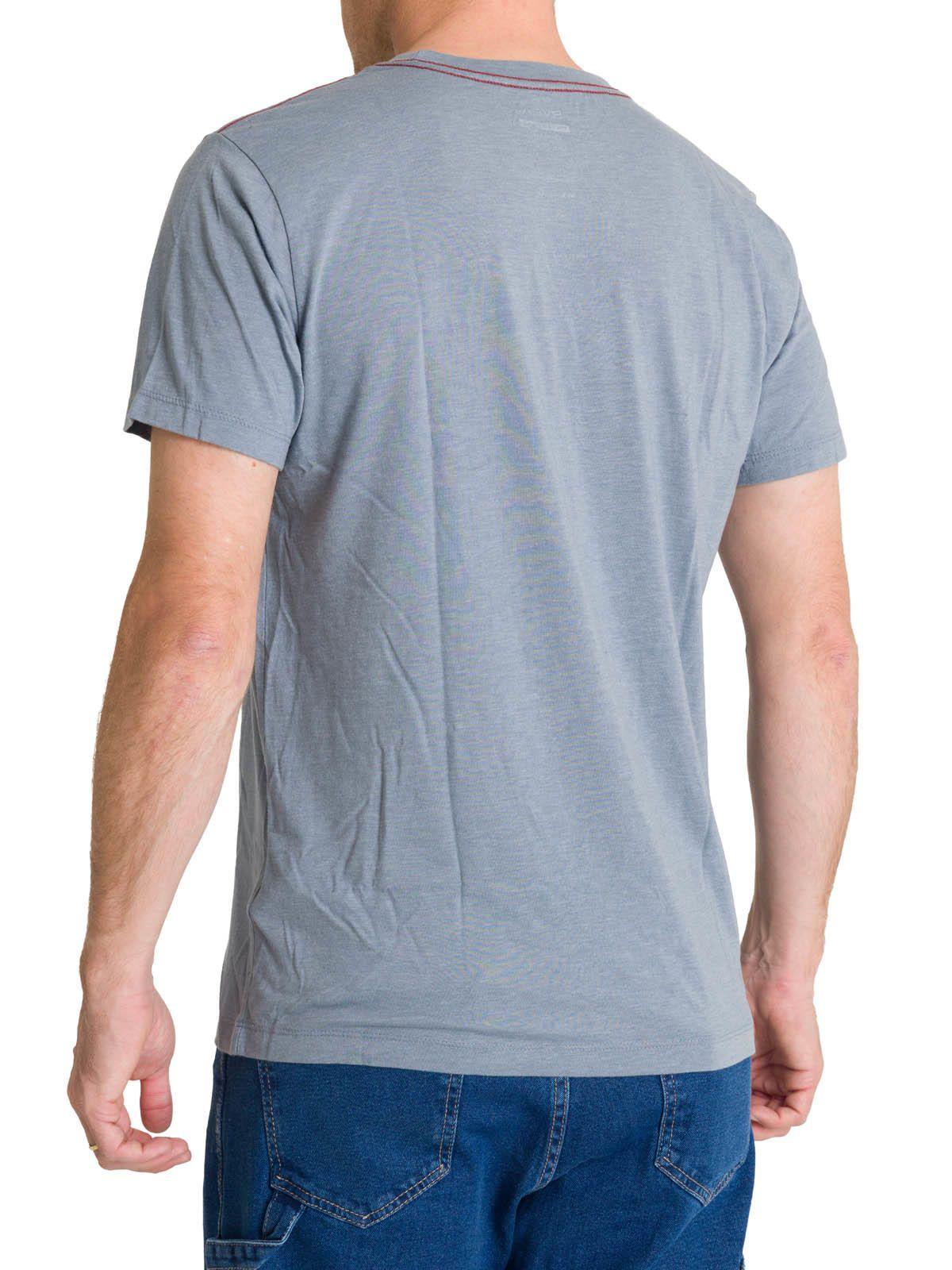 Polera Manga Corta Hombre Big RVCA Celeste-3