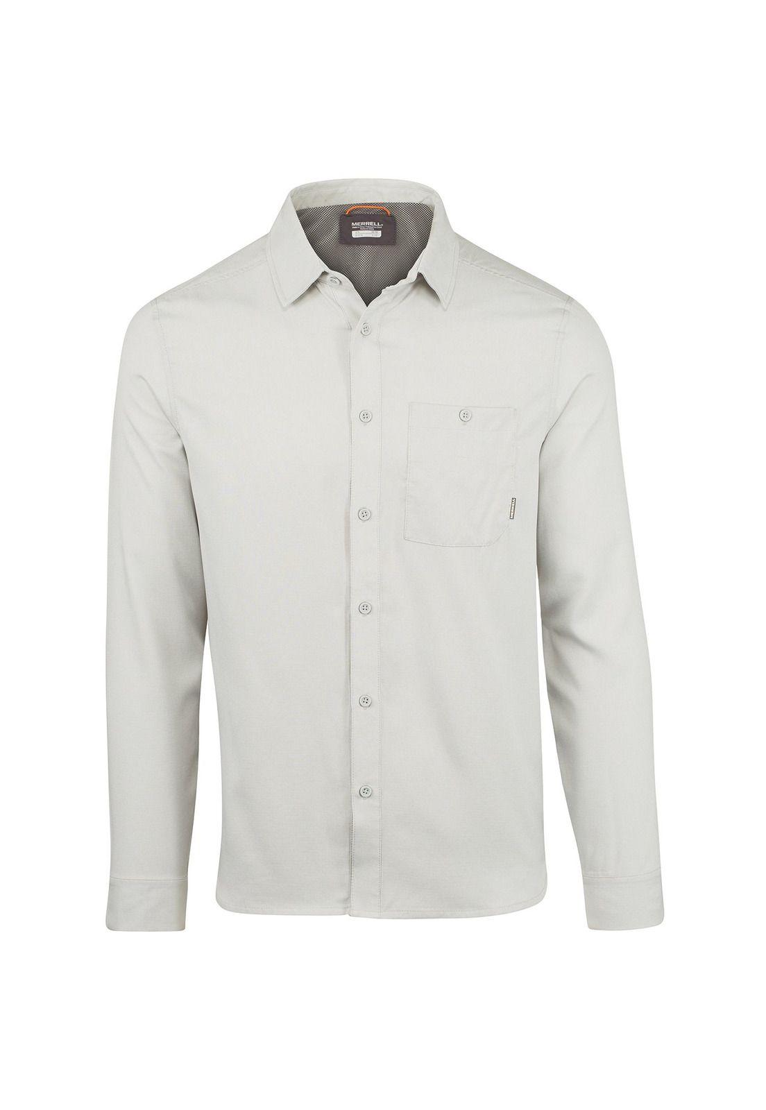 Camisa Hombre M/L Entrada Iii Ls Button-Down Gris-0