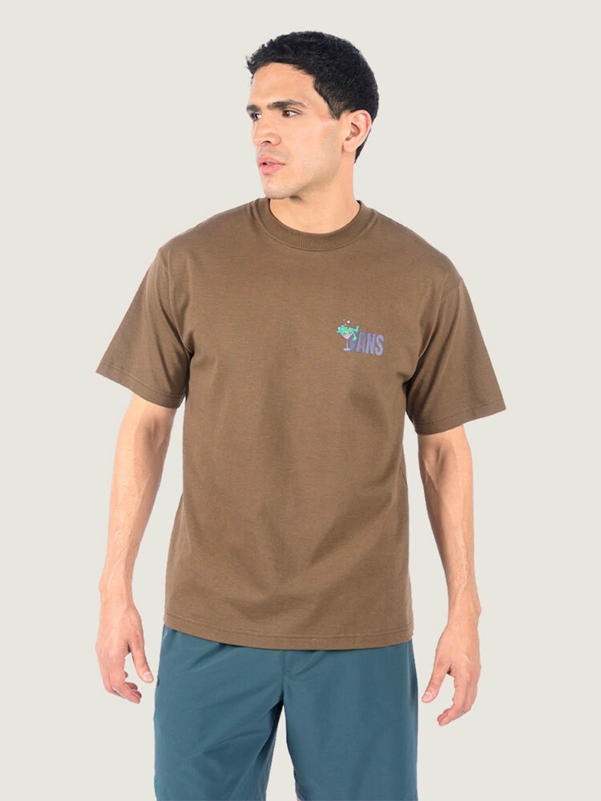 Polera M/C Hombre Bar Hopper Tee Café-3