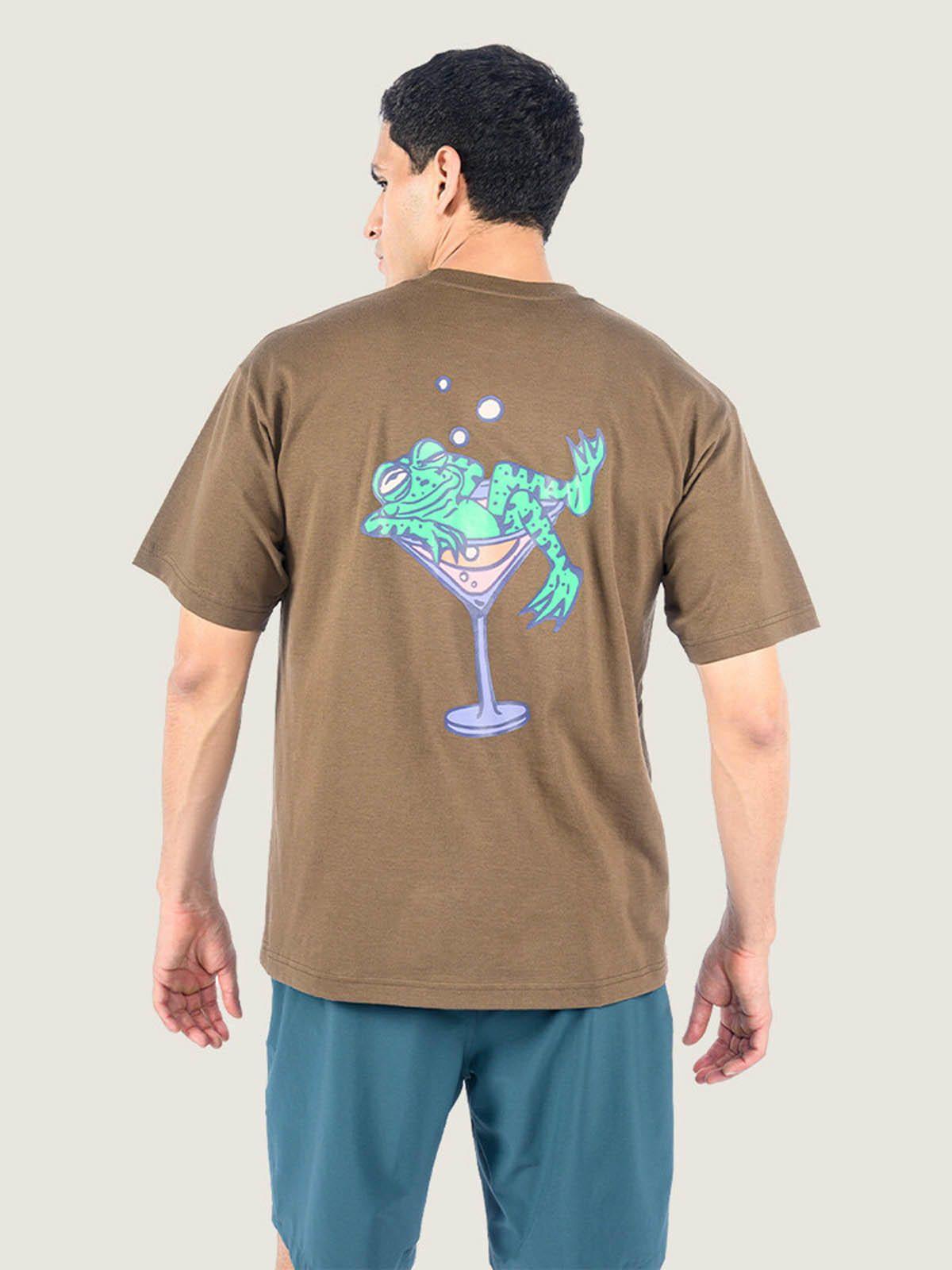 Polera M/C Hombre Bar Hopper Tee Café-4