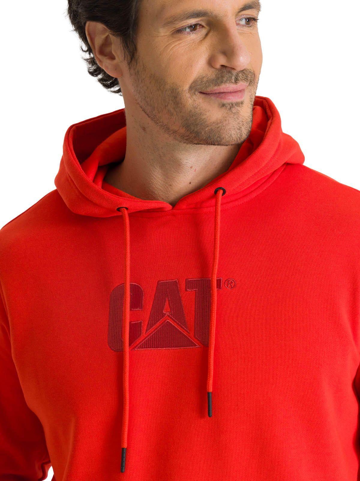 Polerón Fleece Hombre Hoody Logo Rojo-4