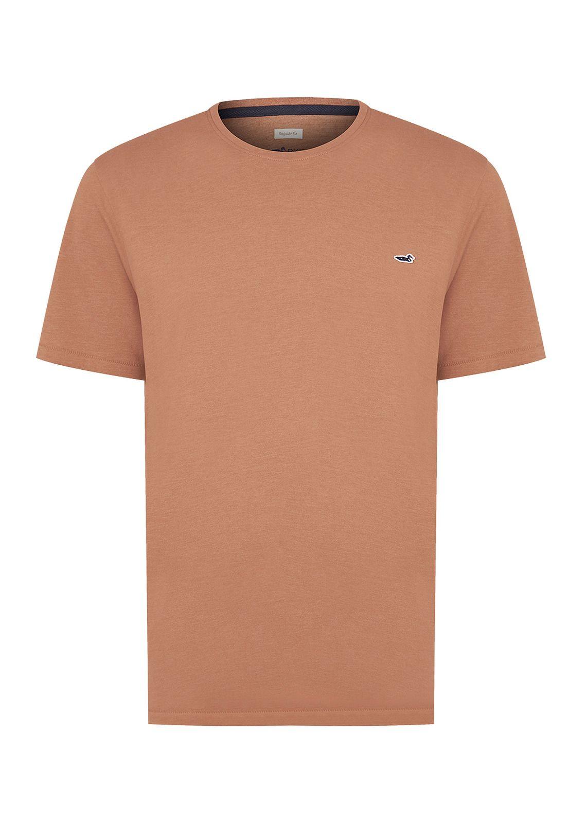 Polera Fibras Recicladas Naranja Native Hombre -0