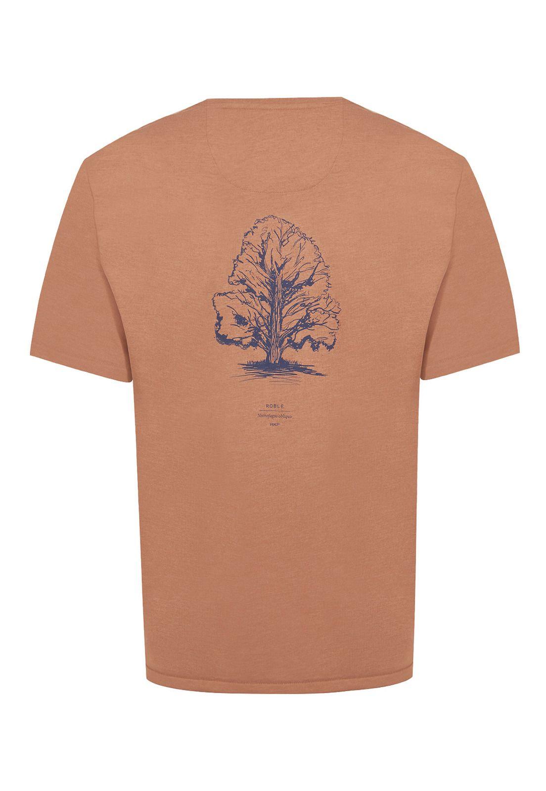 Polera Fibras Recicladas Naranja Native Hombre -1