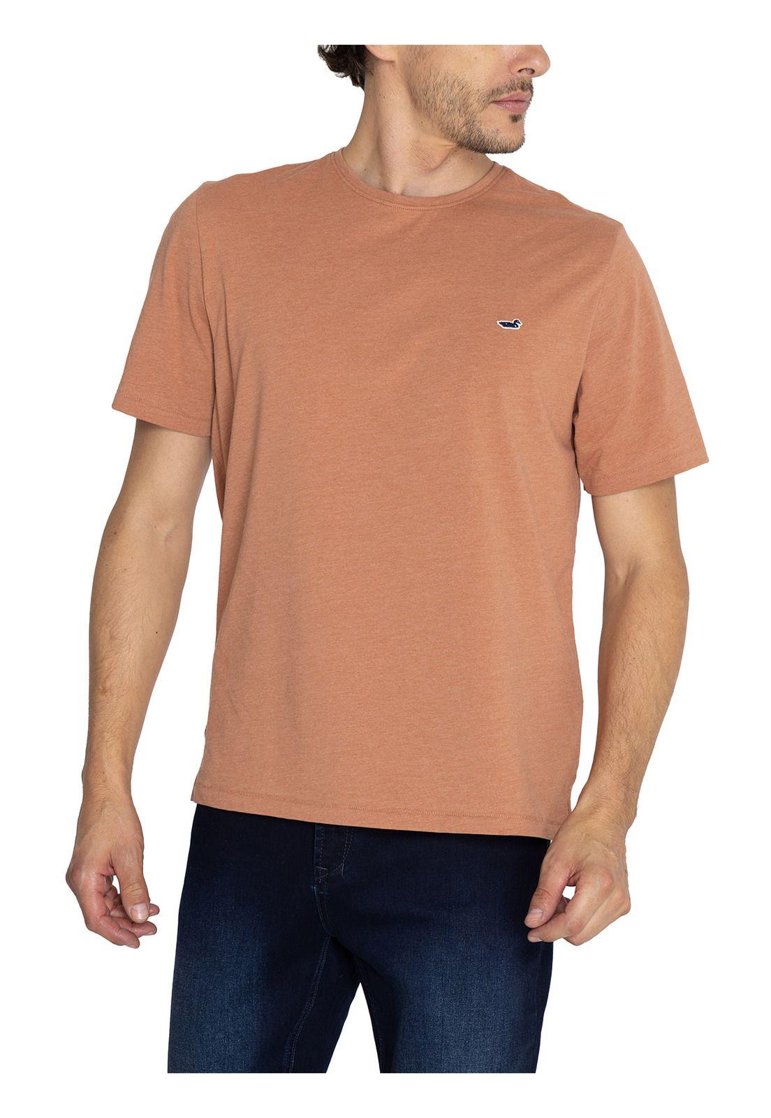 Polera Fibras Recicladas Naranja Native Hombre -4