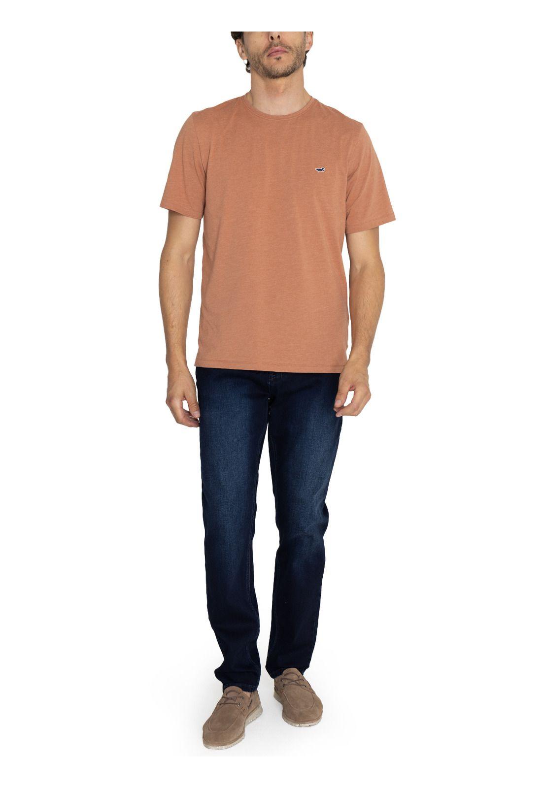 Polera Fibras Recicladas Naranja Native Hombre -8
