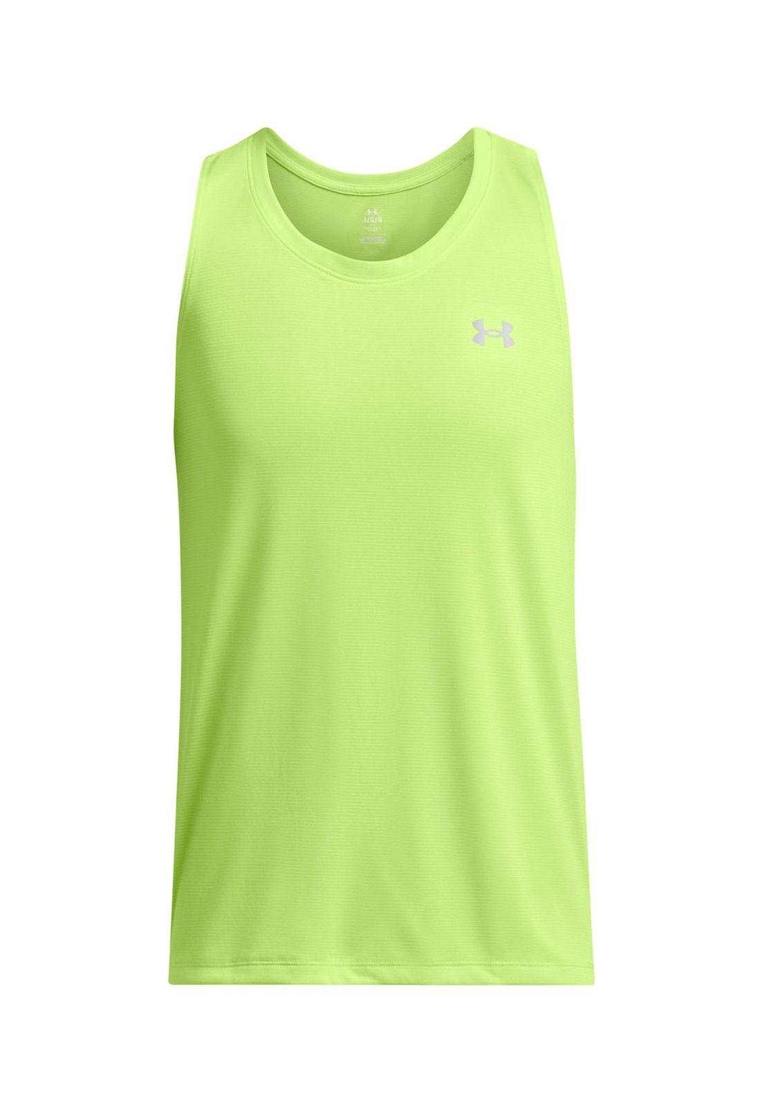 Polera sin mangas Launch para hombre Verde-0