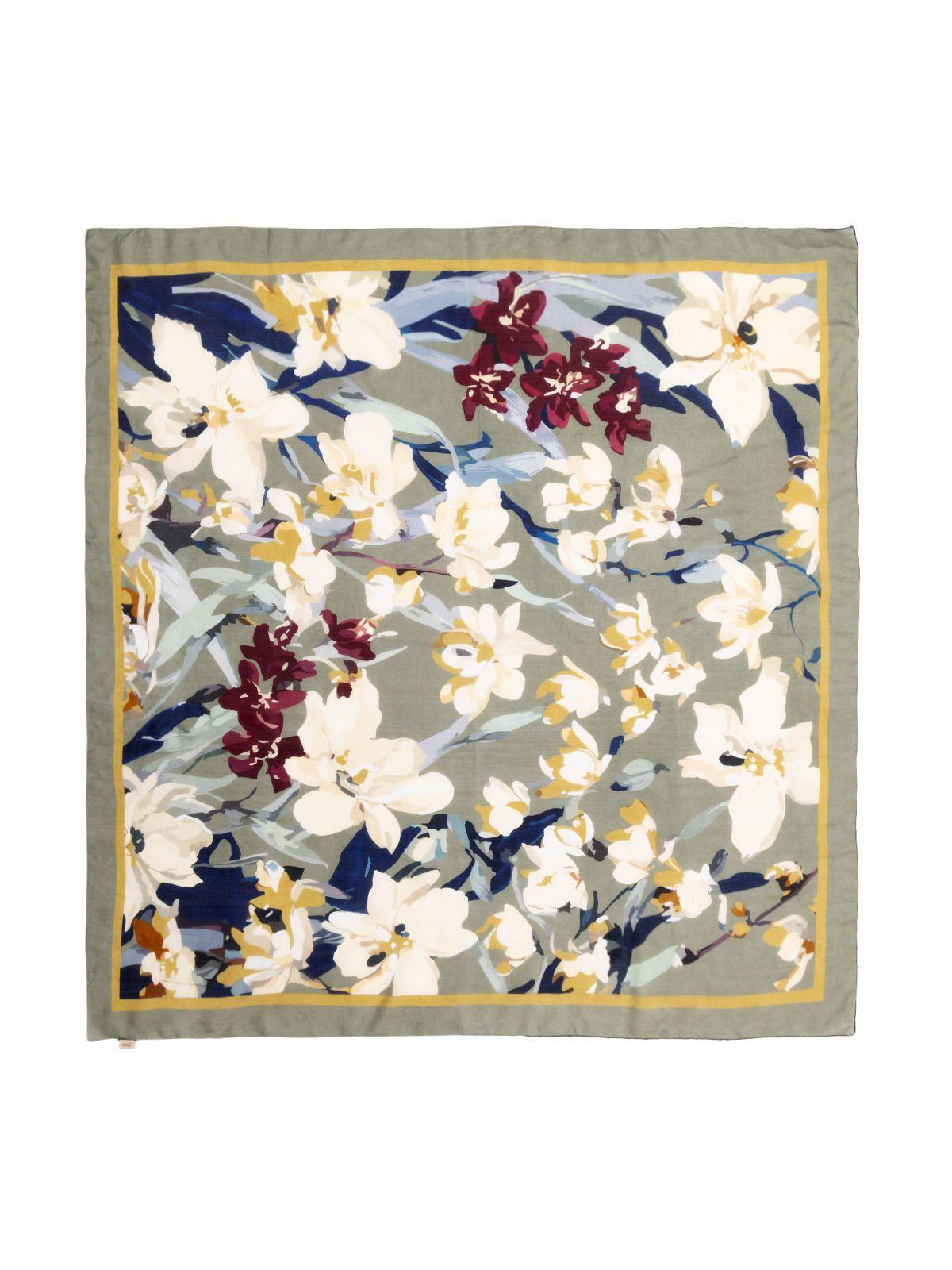 Pañuelo Seda Mujer Rkf Silk Flora S Multicolor-1