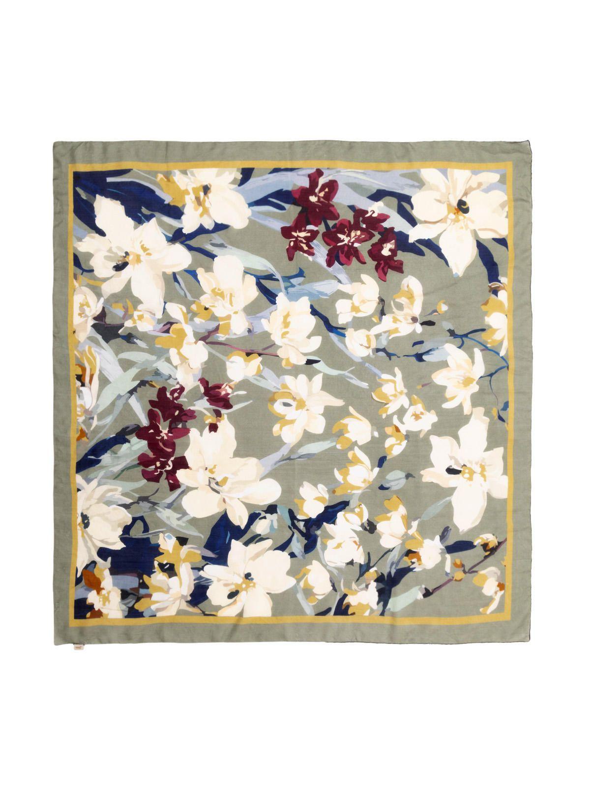 Pañuelo Seda Mujer Rkf Silk Flora S Multicolor-1