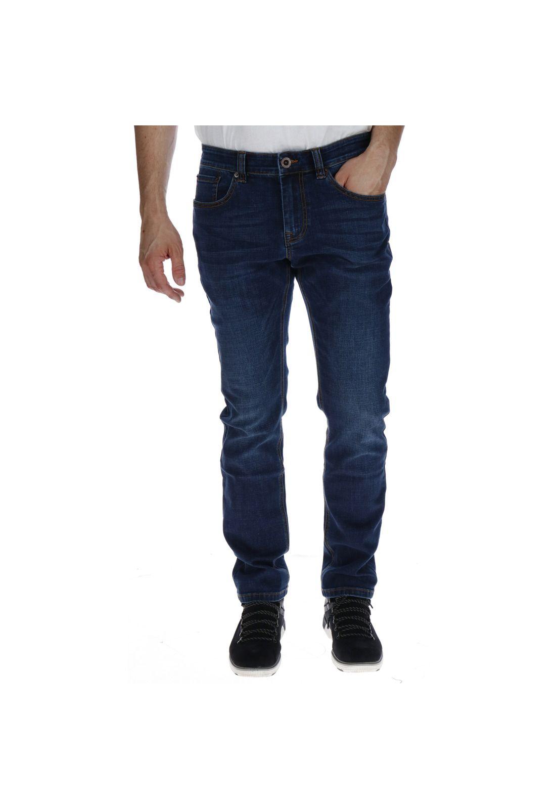 Jeans Hombre Coolmax Slim Azul-0