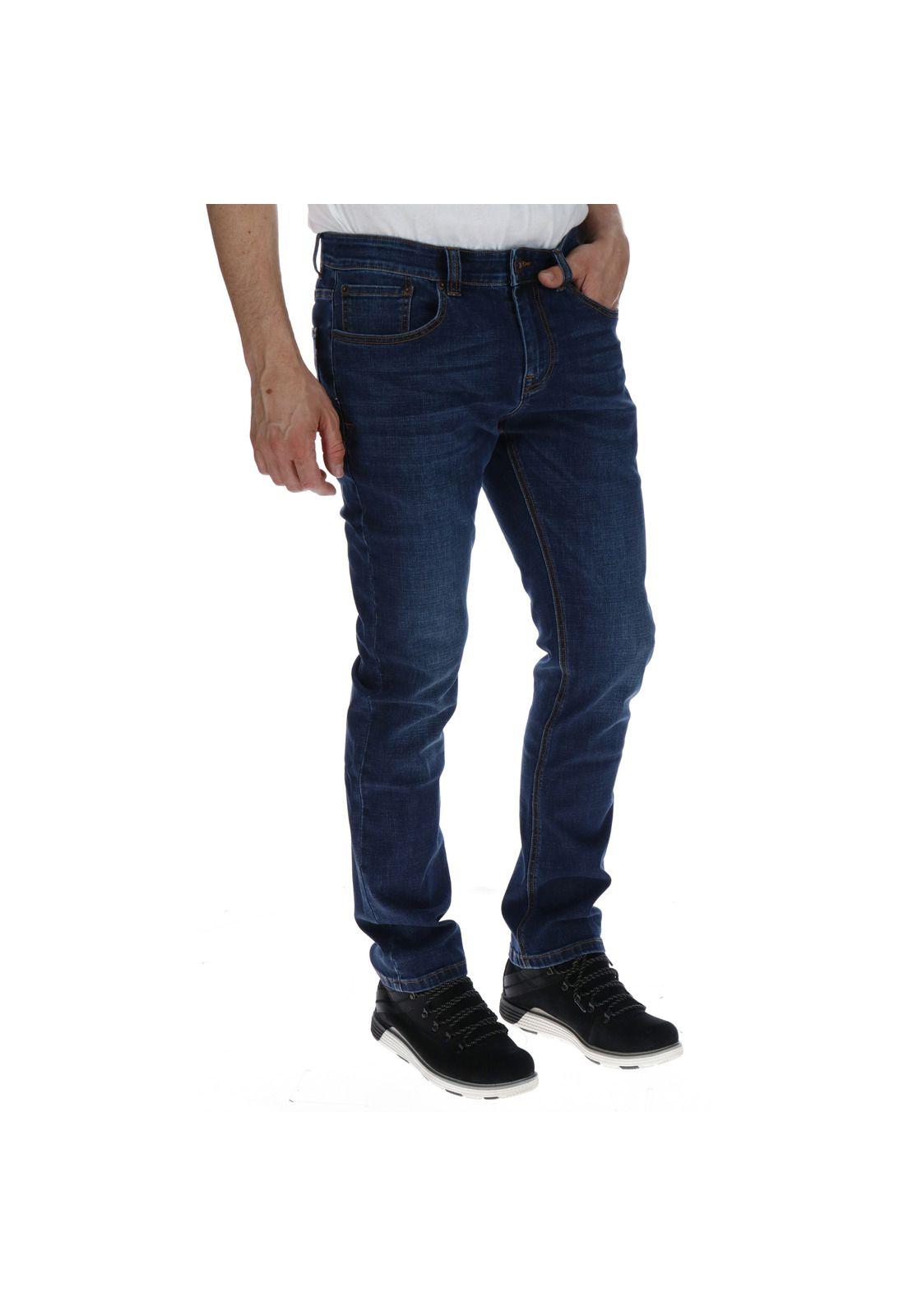 Jeans Hombre Coolmax Slim Azul-3