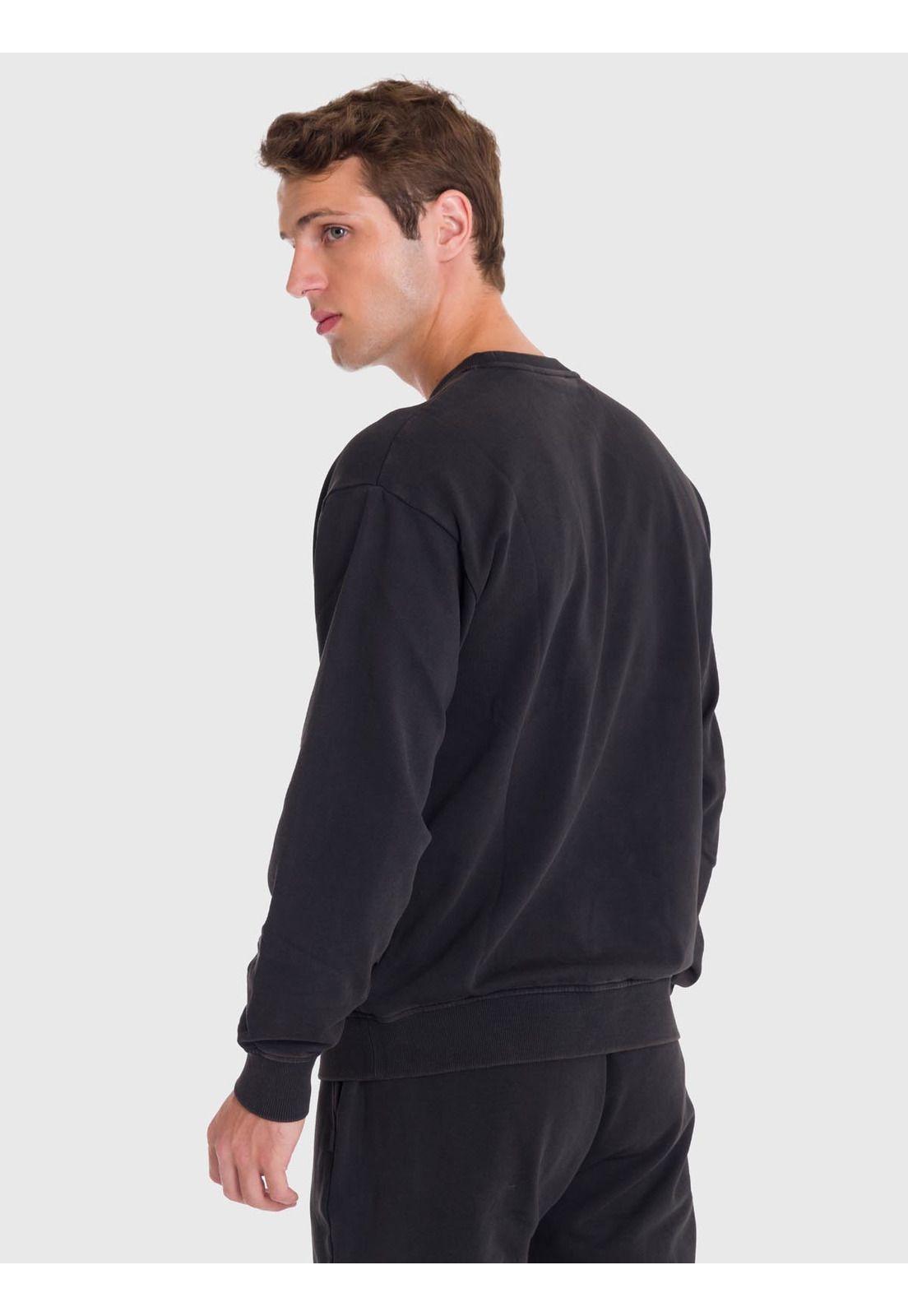 Polerón Hombre Terry Crew Negro-3