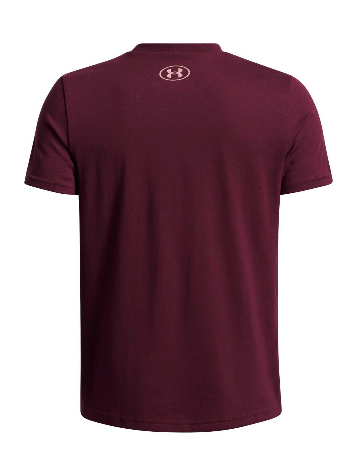 Polera Manga Corta Lifestyle  Niño big logo Wordmark Burdeo -1