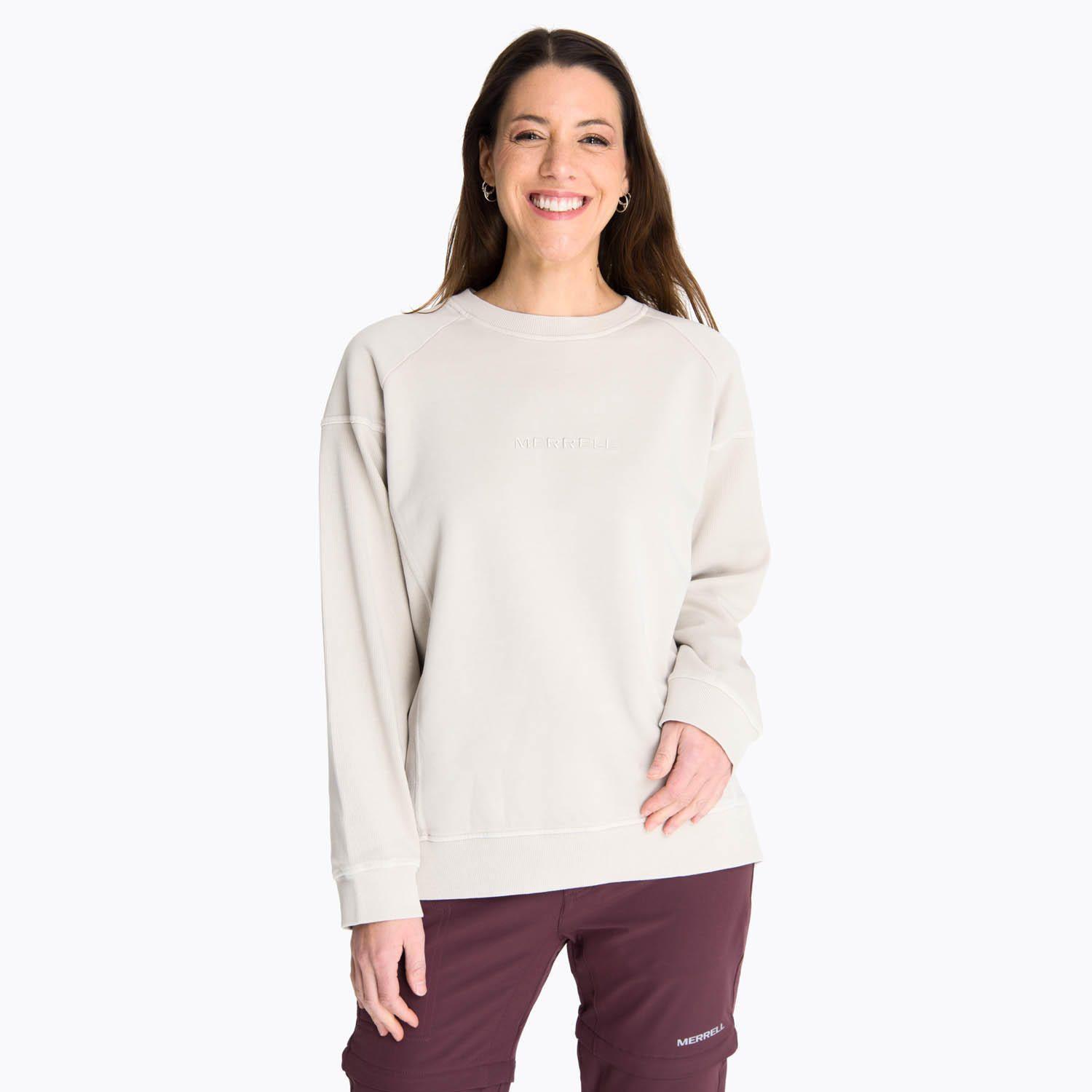 Poleron Mujer Crewneck Pokiha Crema -0