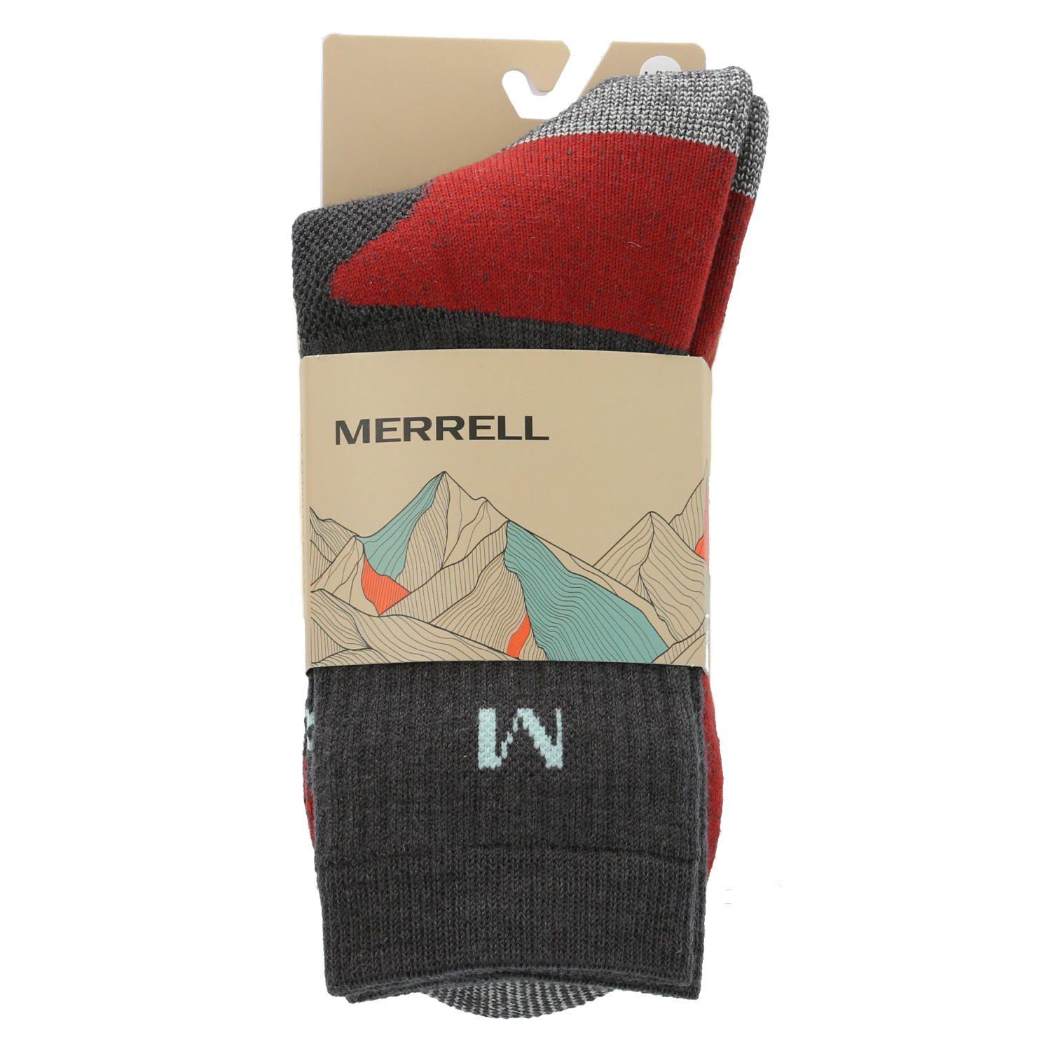 Calcetin Unisex Berk Technical Crew Rojo Merrell-1