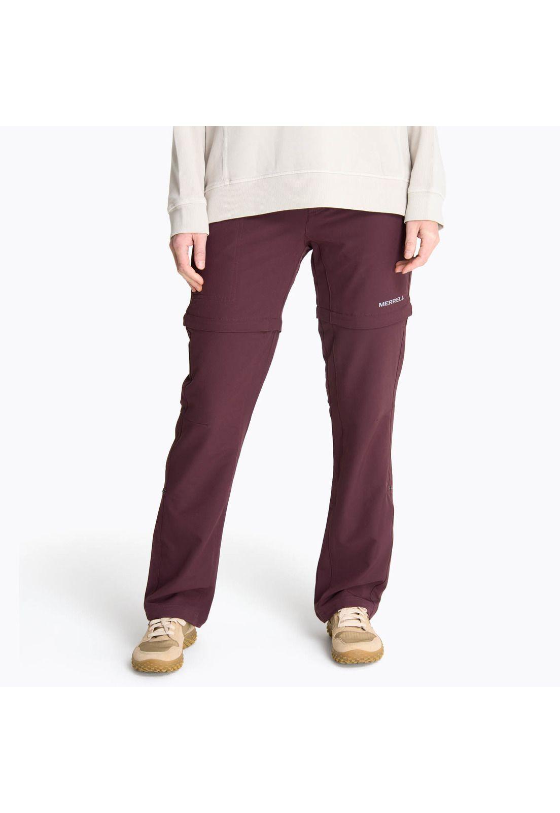 Pantalon Mujer Kaihe Burdeo-0