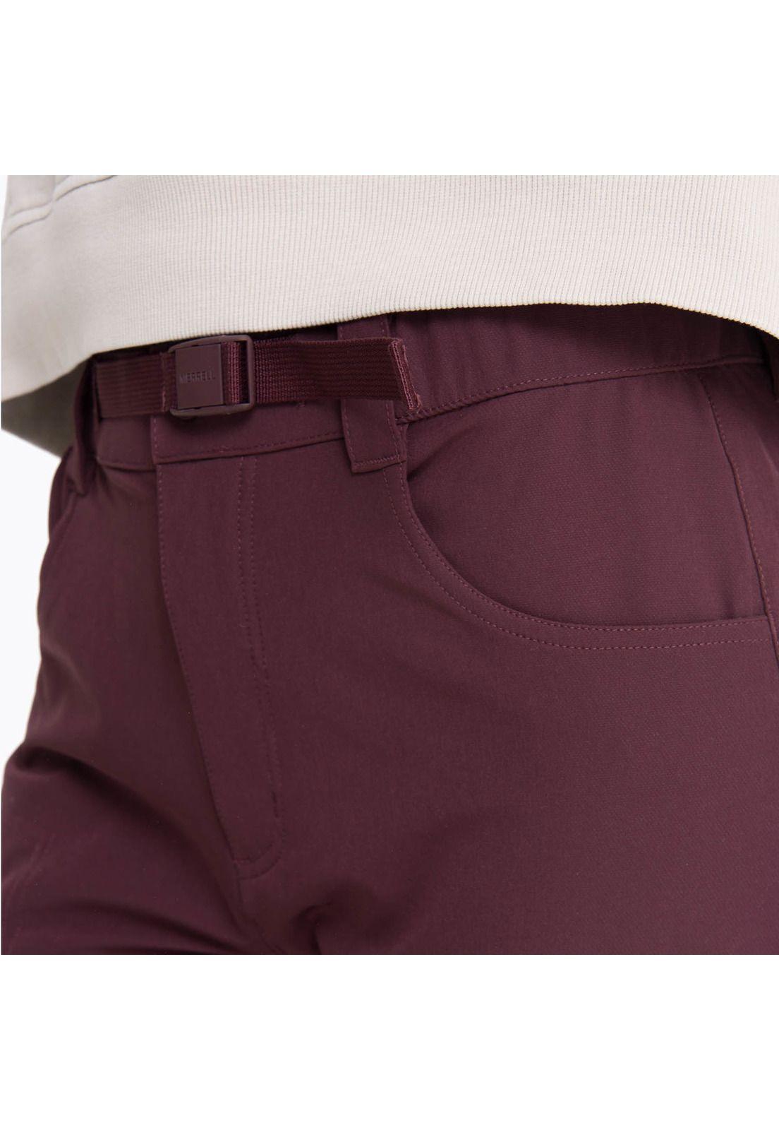 Pantalon Mujer Kaihe Burdeo-4