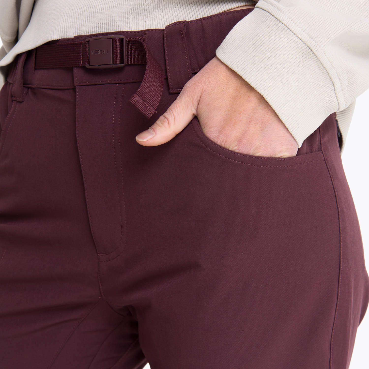 Pantalon Mujer Kaihe Burdeo-5