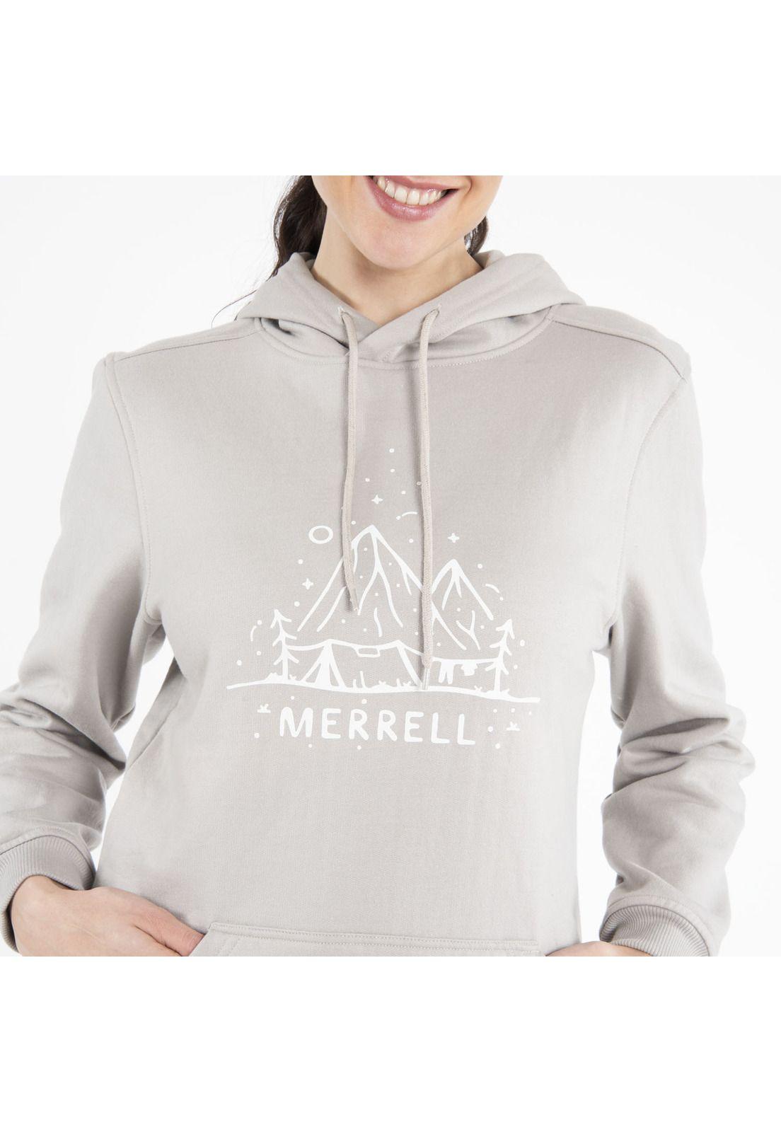 Polerón Mujer Trail Hoodie Blanco-3