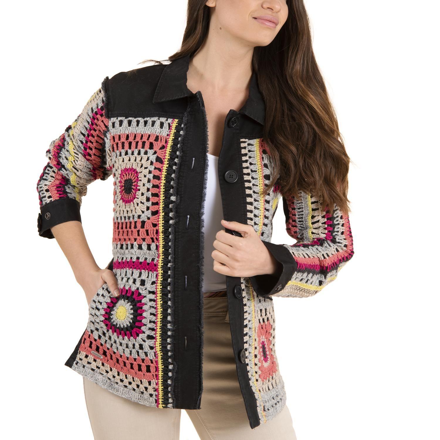 Chaqueta Algodón Orgánico Mujer Leonia Negro-0