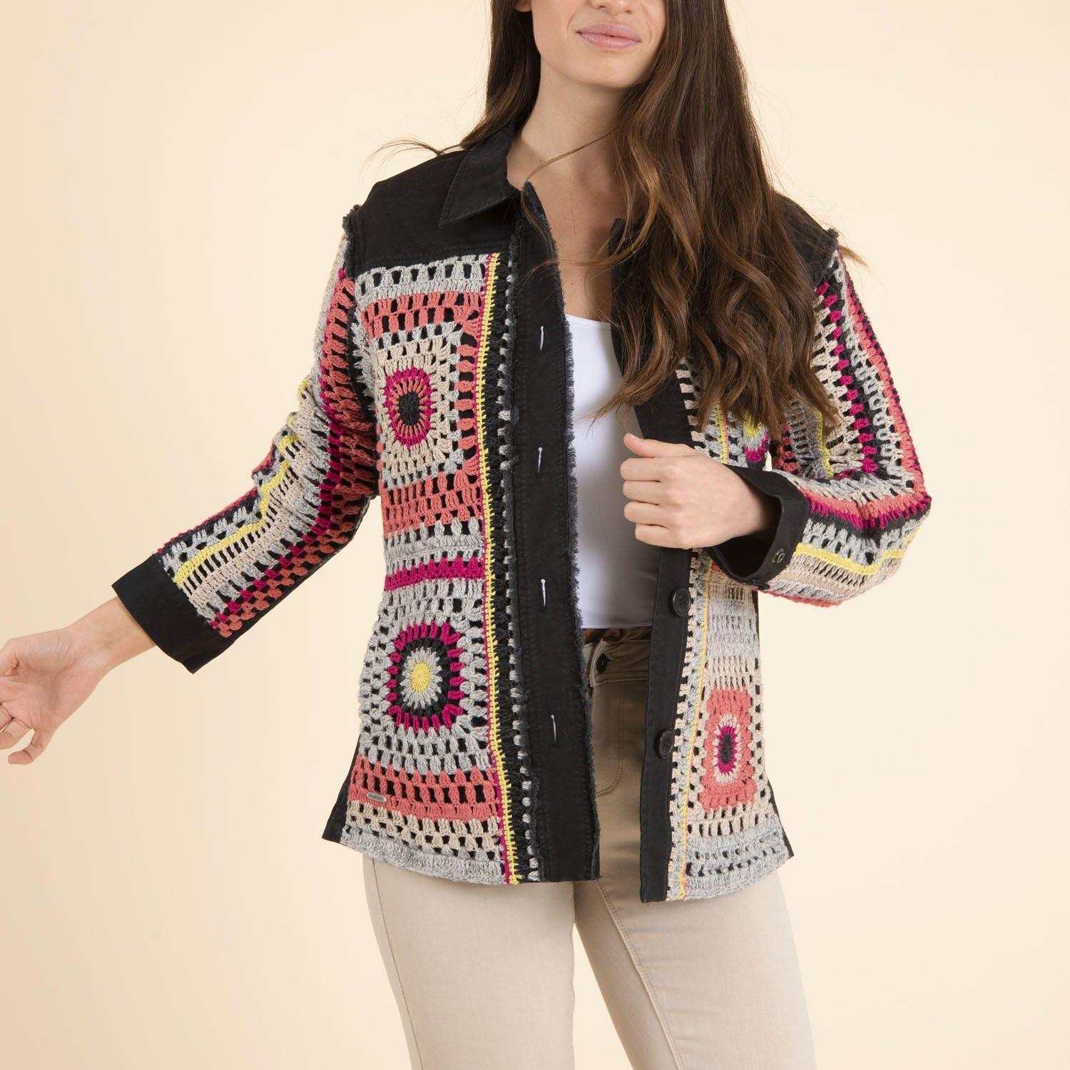 Chaqueta Algodón Orgánico Mujer Leonia Negro-2